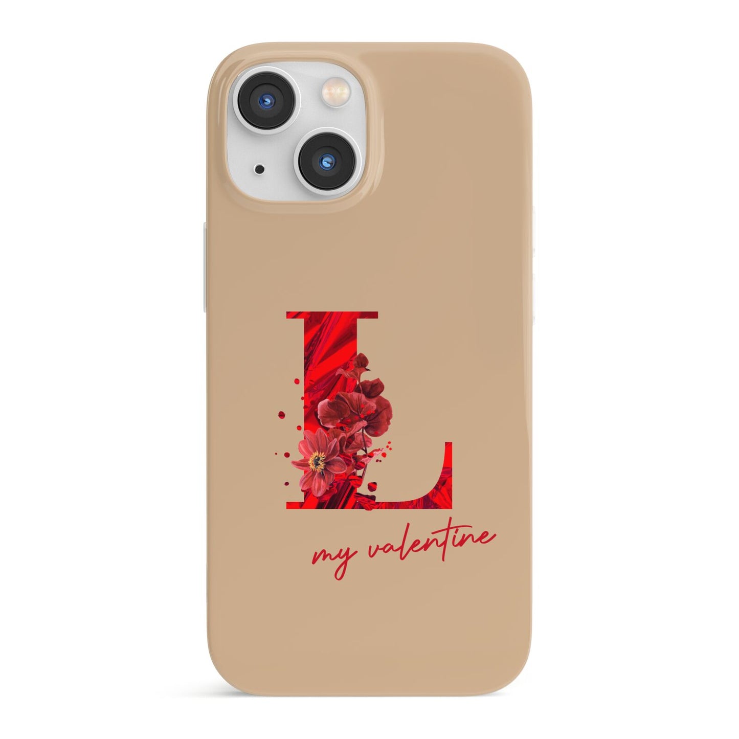 Valentine Monogram iPhone 13 Mini Full Wrap 3D Snap Case