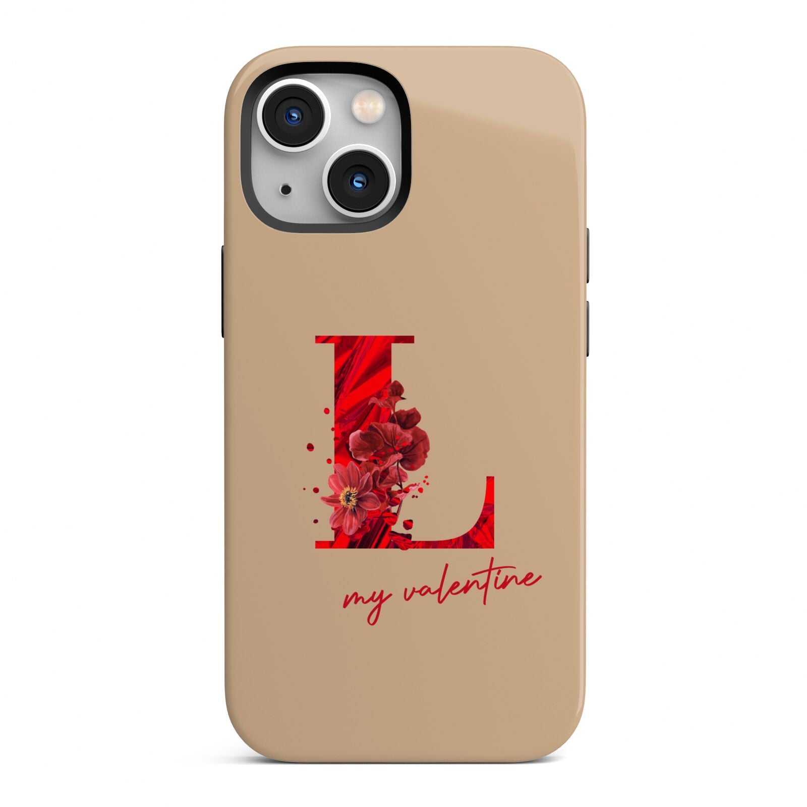 Valentine Monogram iPhone 13 Mini Full Wrap 3D Tough Case