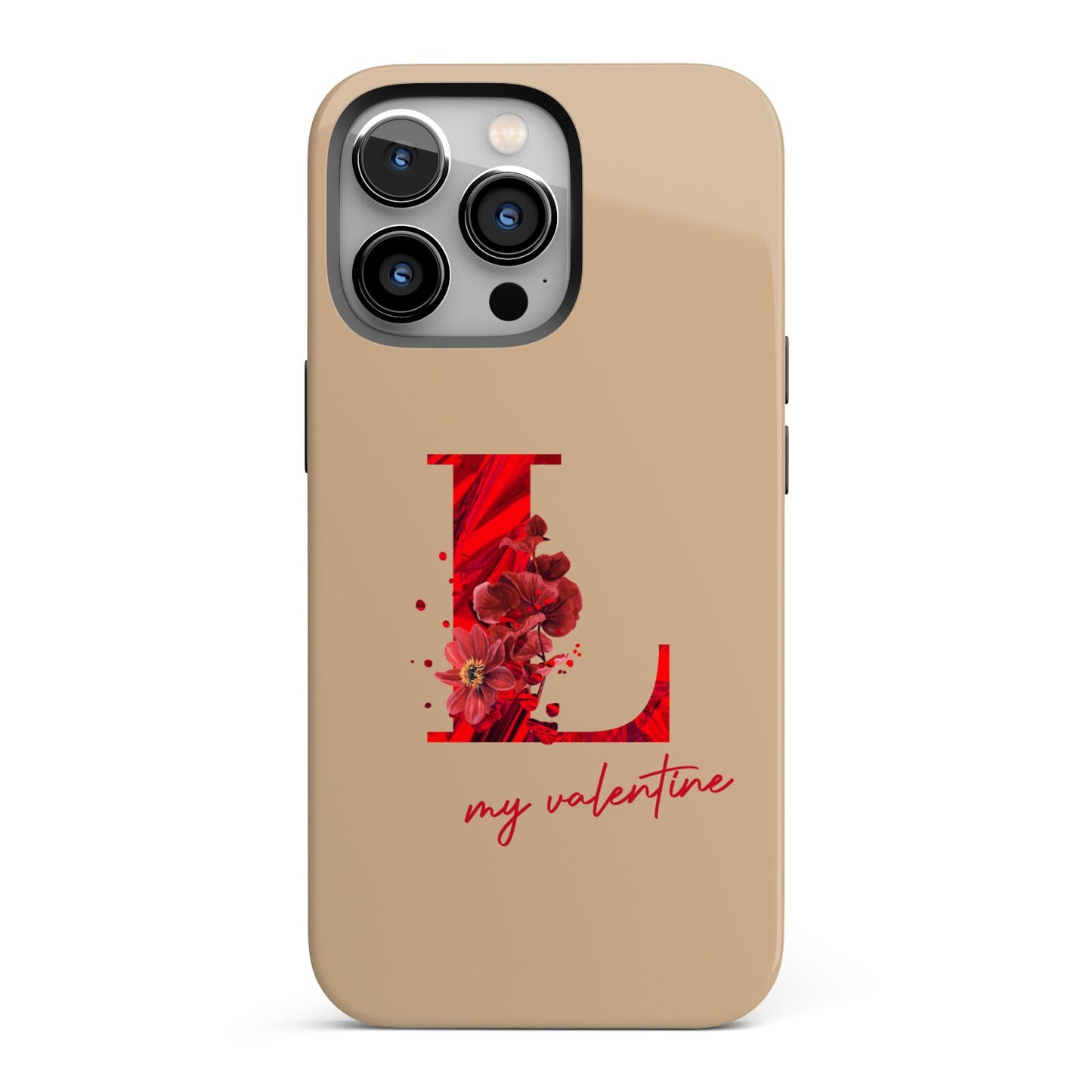 Valentine Monogram iPhone 13 Pro Full Wrap 3D Tough Case