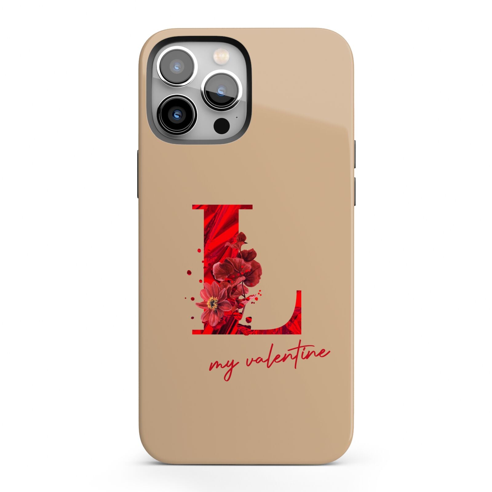 Valentine Monogram iPhone 13 Pro Max Full Wrap 3D Tough Case