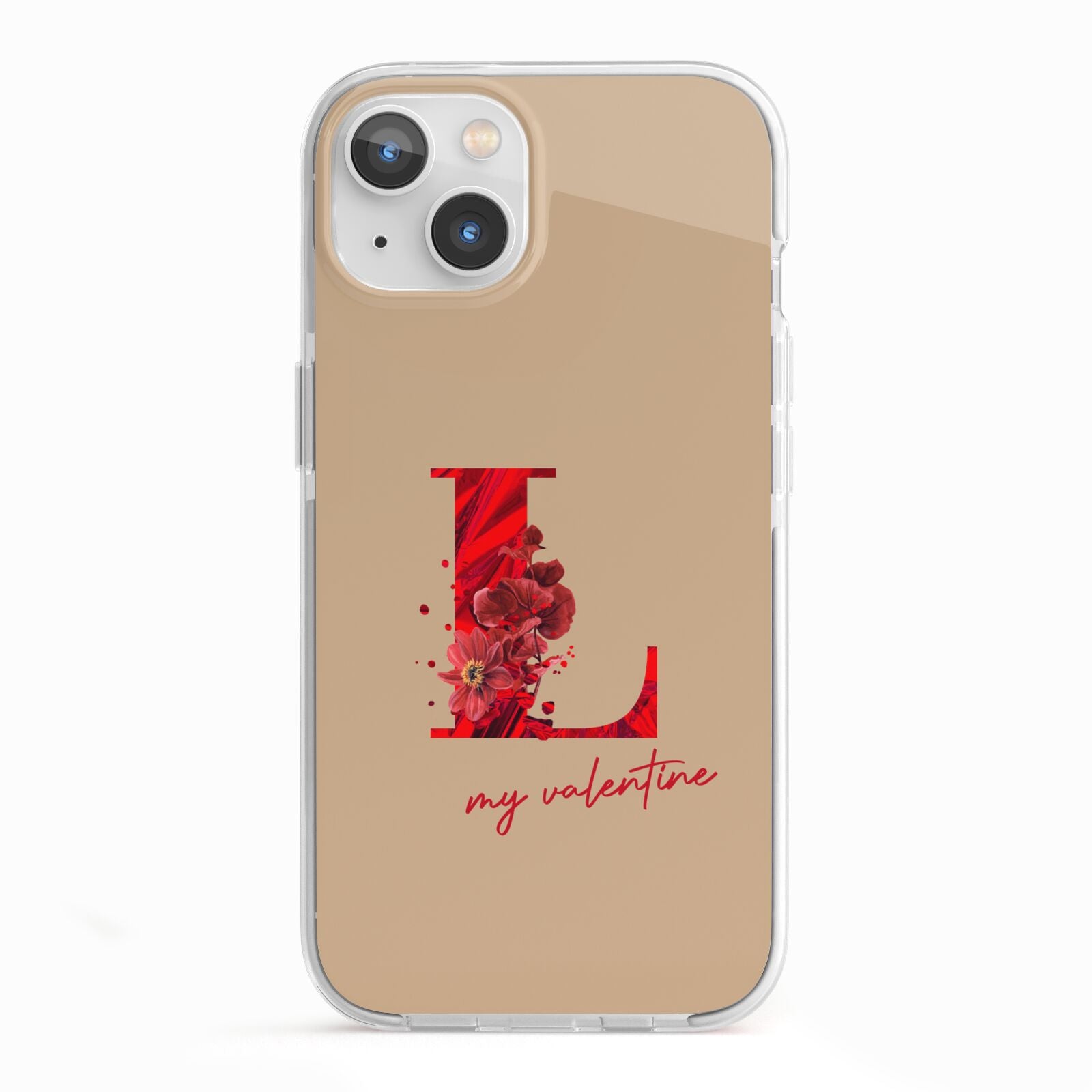 Valentine Monogram iPhone 13 TPU Impact Case with White Edges