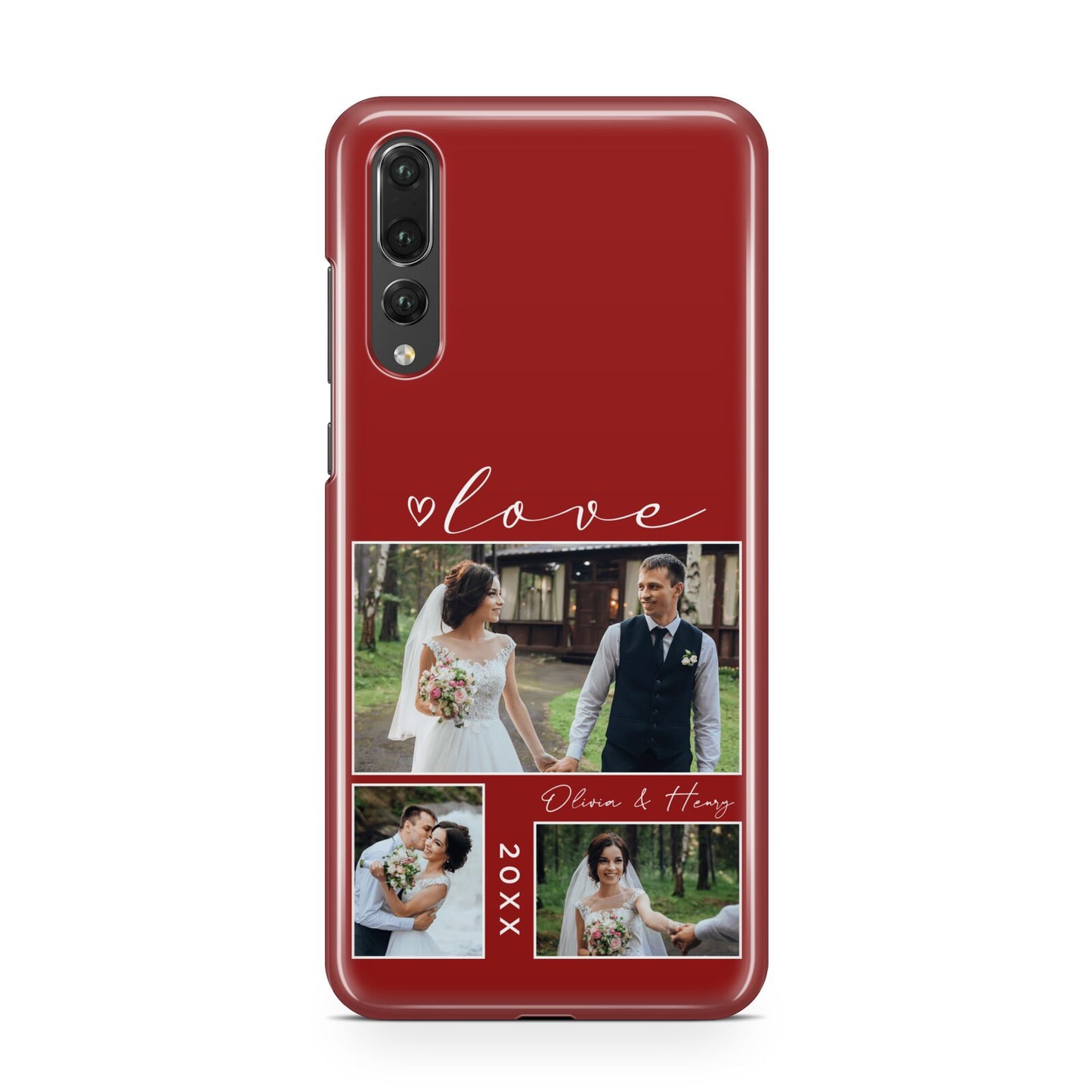 Valentine Wedding Photo Personalised Huawei P20 Pro Phone Case