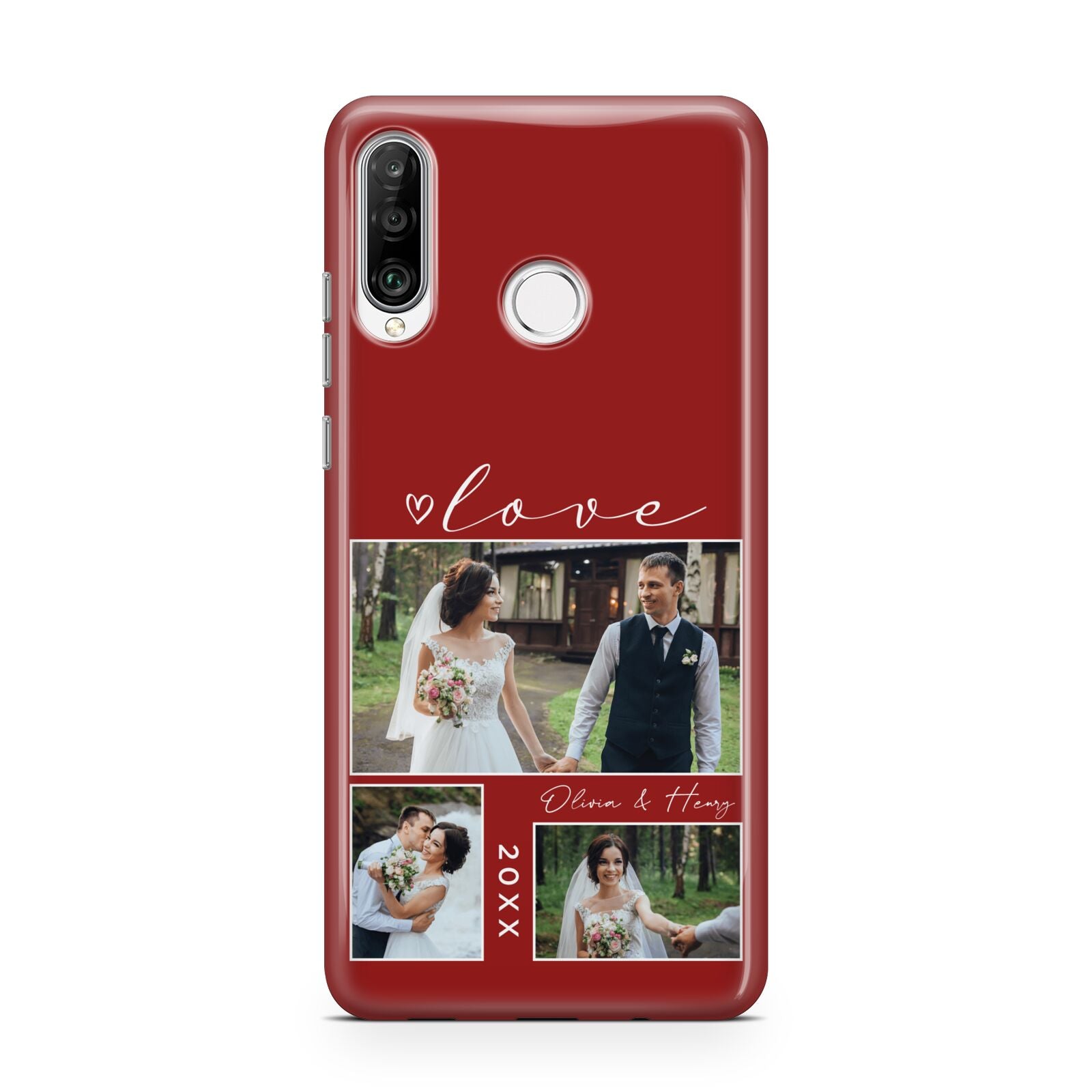 Valentine Wedding Photo Personalised Huawei P30 Lite Phone Case