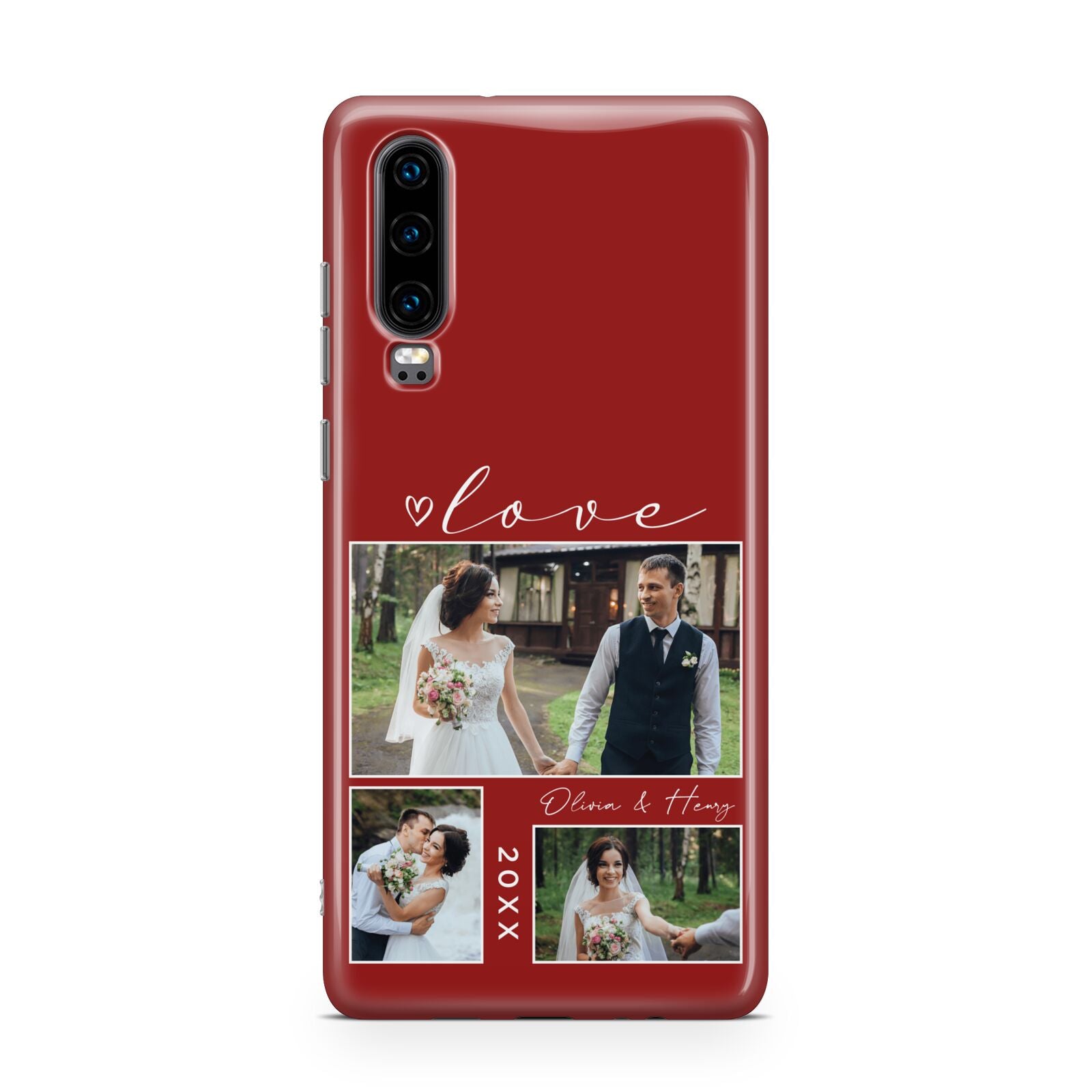 Valentine Wedding Photo Personalised Huawei P30 Phone Case