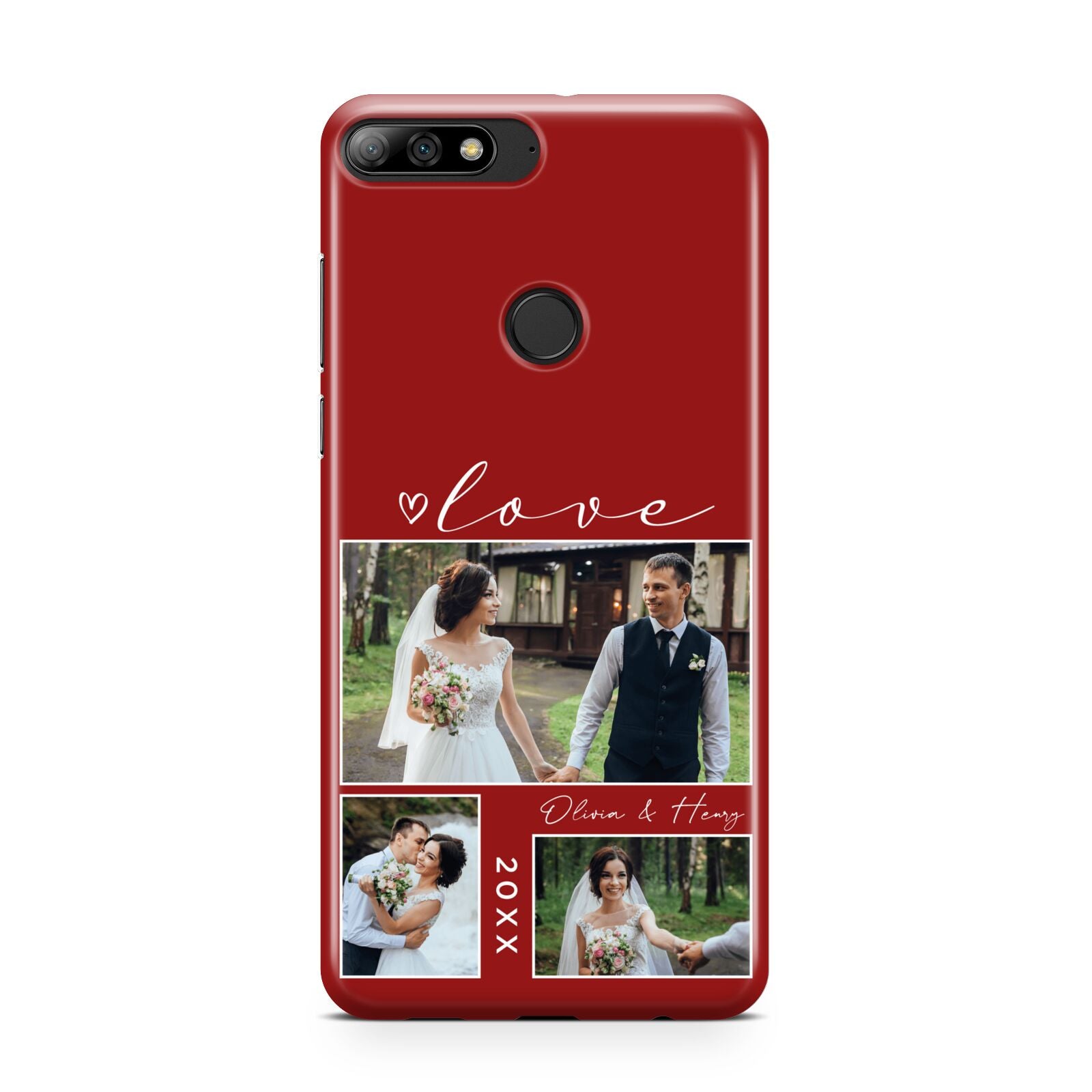 Valentine Wedding Photo Personalised Huawei Y7 2018