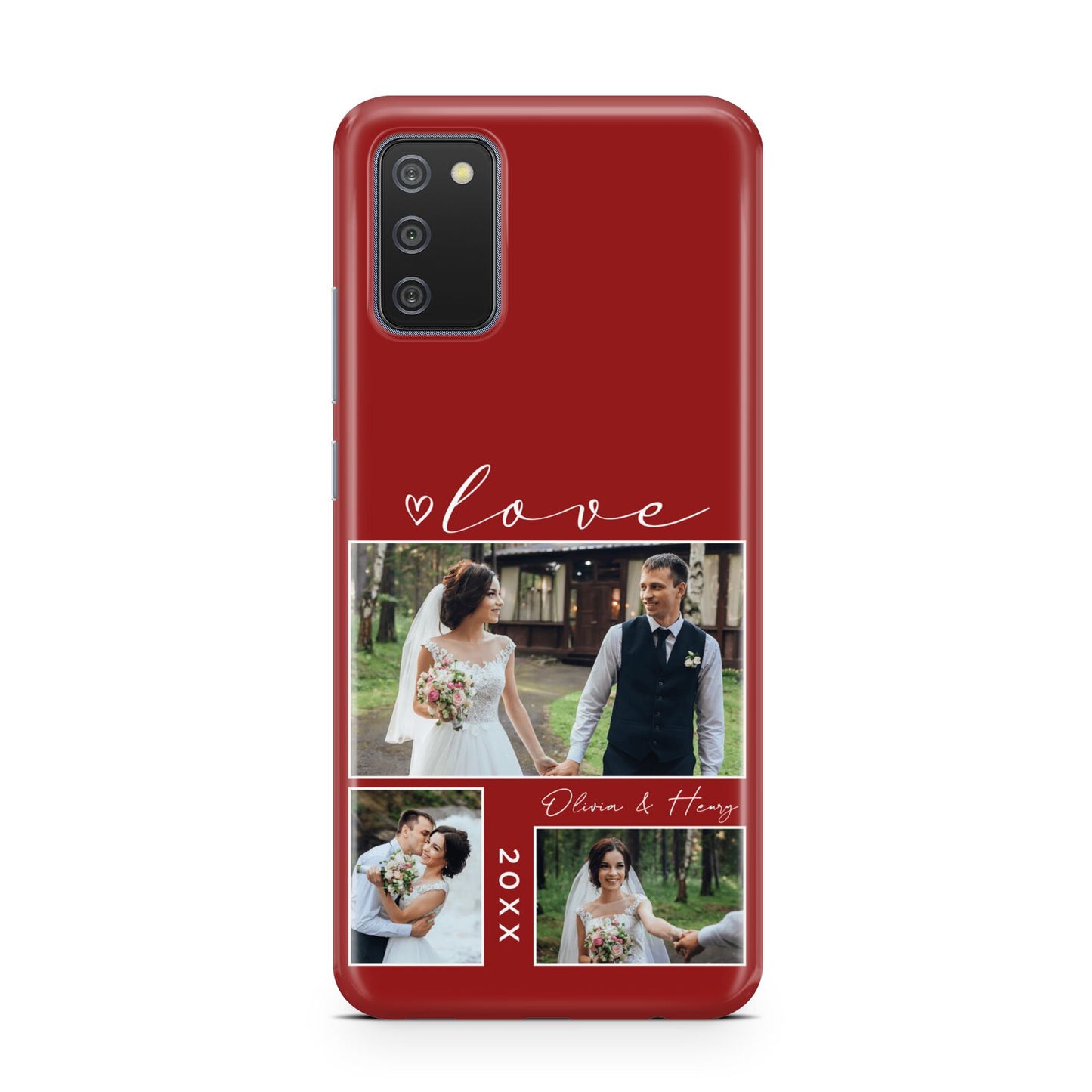 Valentine Wedding Photo Personalised Samsung A02s Case