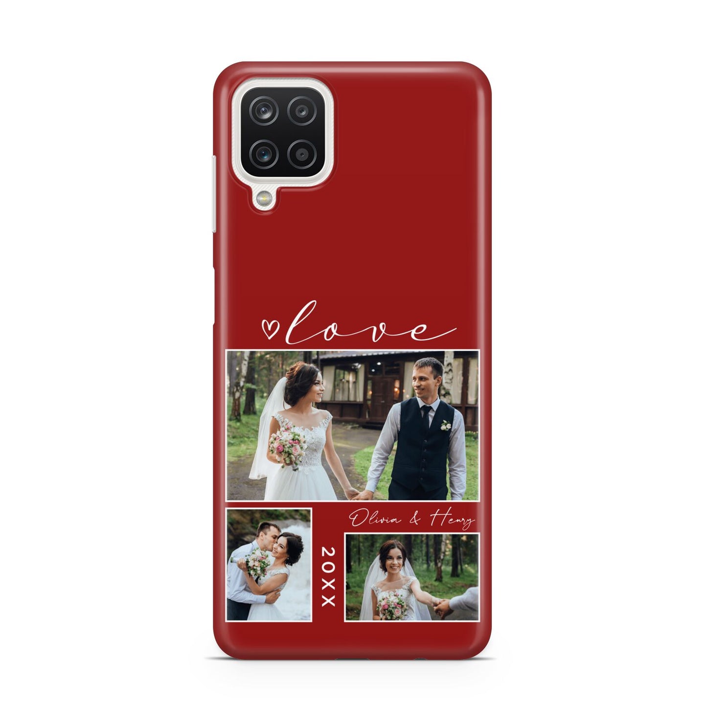 Valentine Wedding Photo Personalised Samsung A12 Case