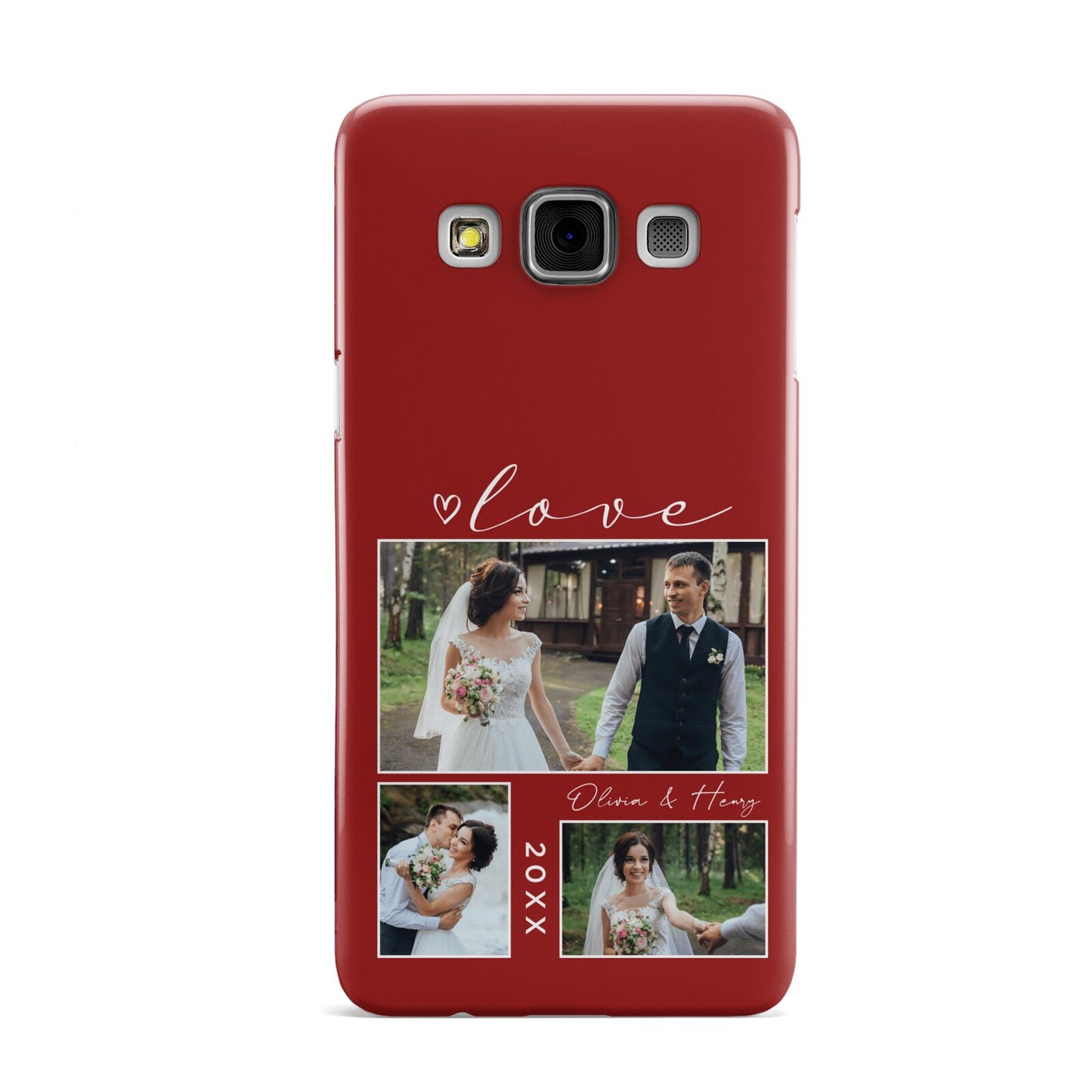 Valentine Wedding Photo Personalised Samsung Galaxy A3 Case