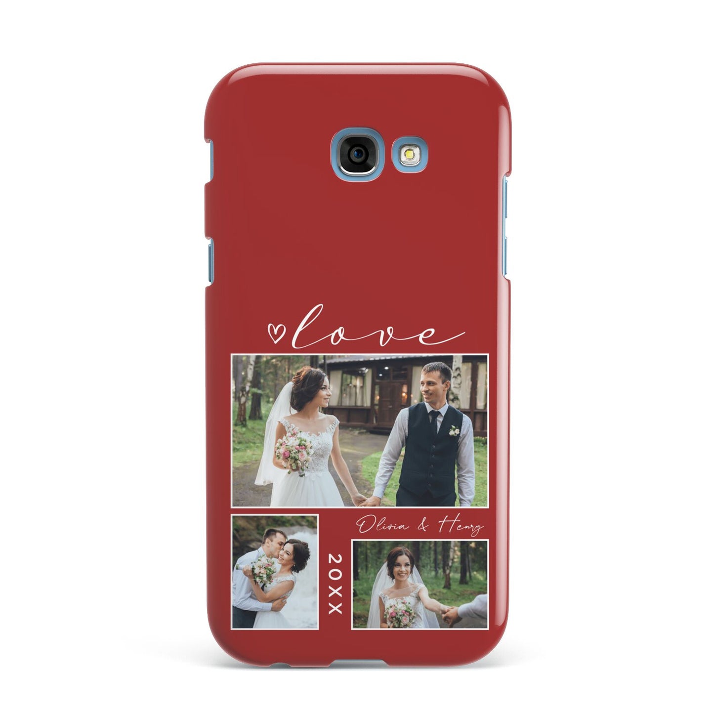 Valentine Wedding Photo Personalised Samsung Galaxy A7 2017 Case