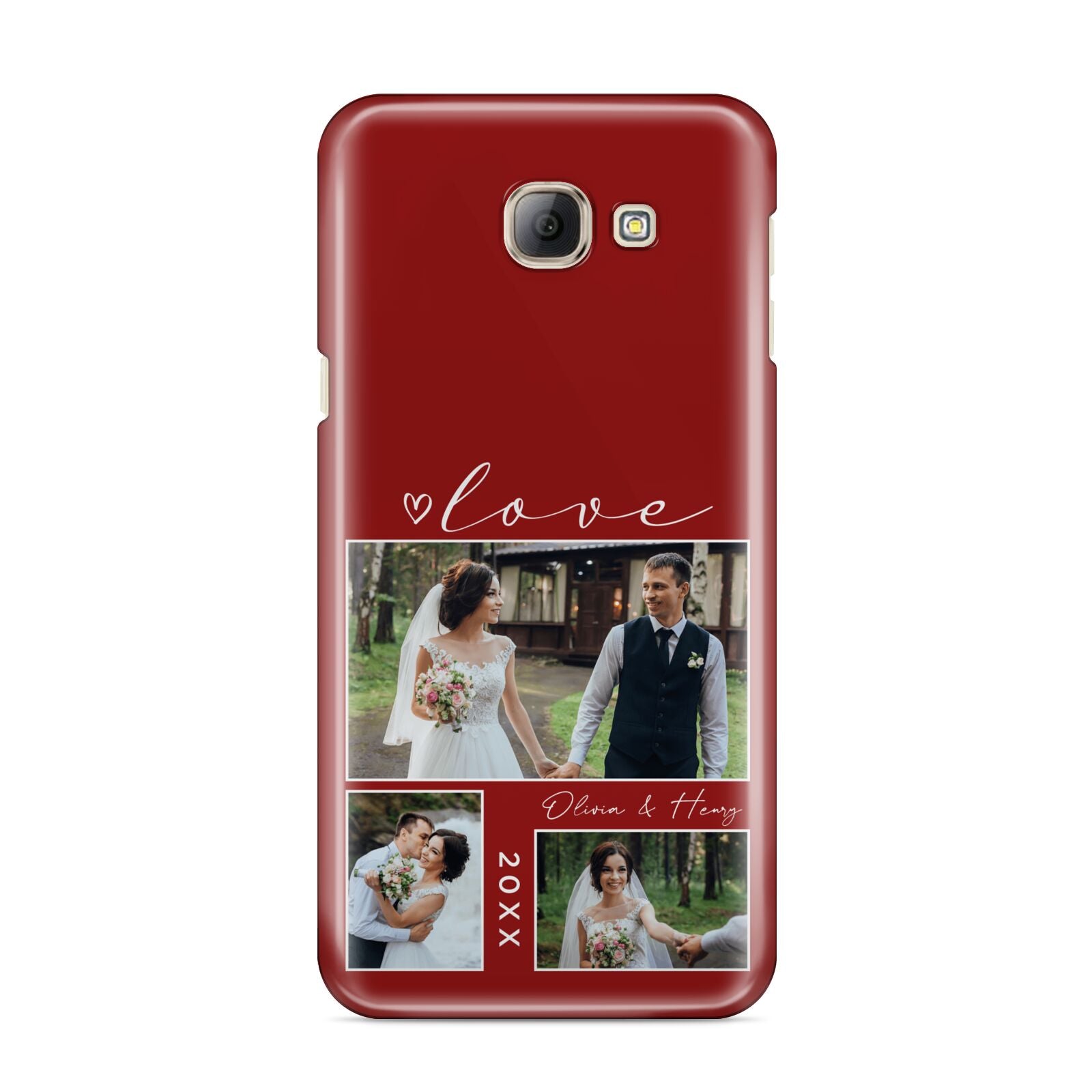 Valentine Wedding Photo Personalised Samsung Galaxy A8 2016 Case