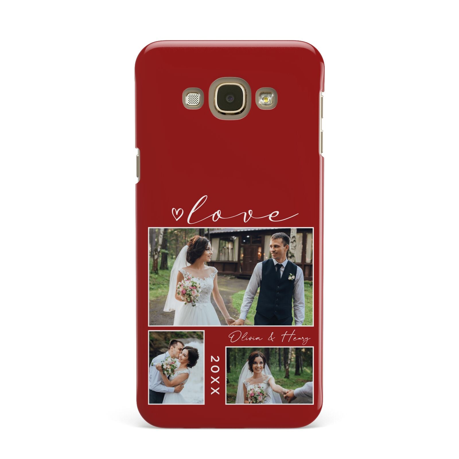 Valentine Wedding Photo Personalised Samsung Galaxy A8 Case