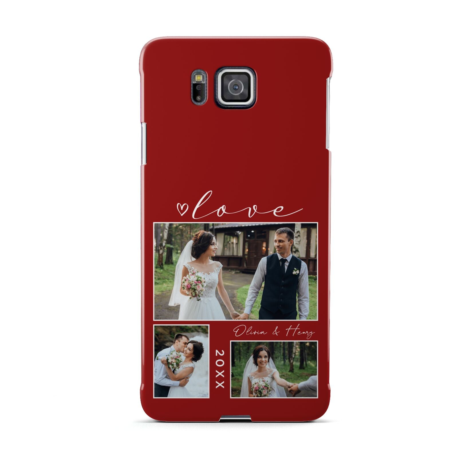 Valentine Wedding Photo Personalised Samsung Galaxy Alpha Case