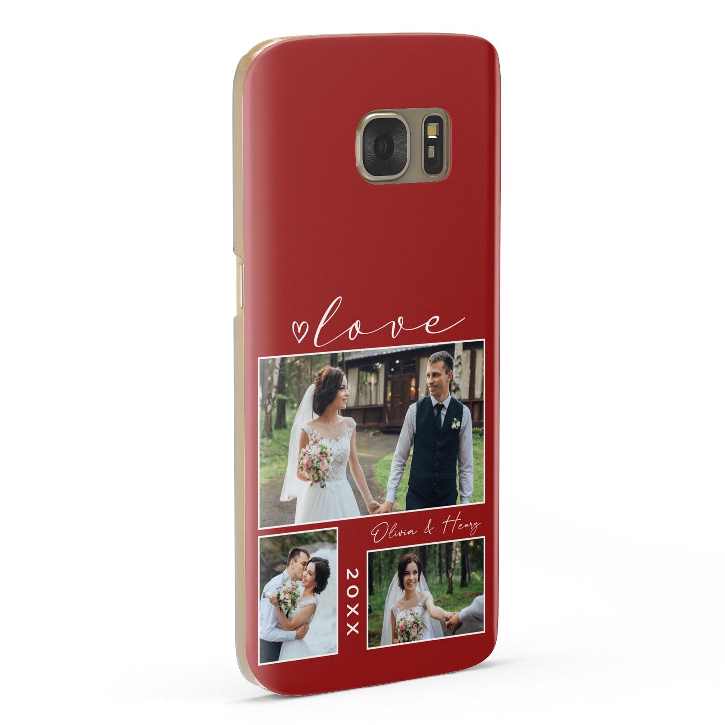 Valentine Wedding Photo Personalised Samsung Galaxy Case Fourty Five Degrees