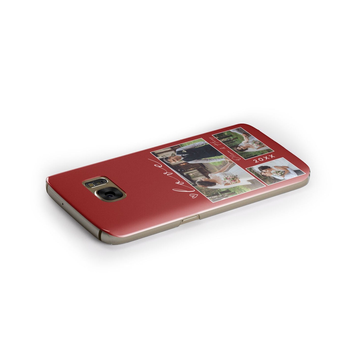 Valentine Wedding Photo Personalised Samsung Galaxy Case Side Close Up