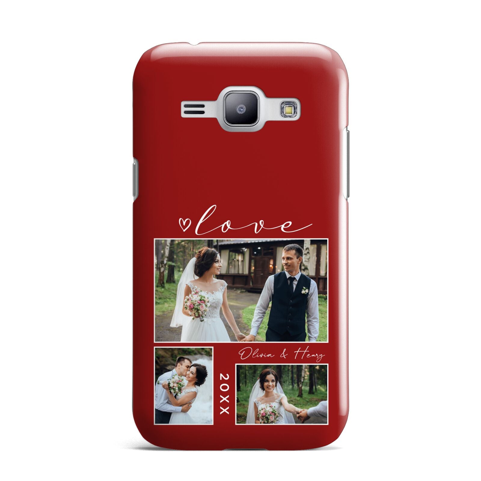 Valentine Wedding Photo Personalised Samsung Galaxy J1 2015 Case