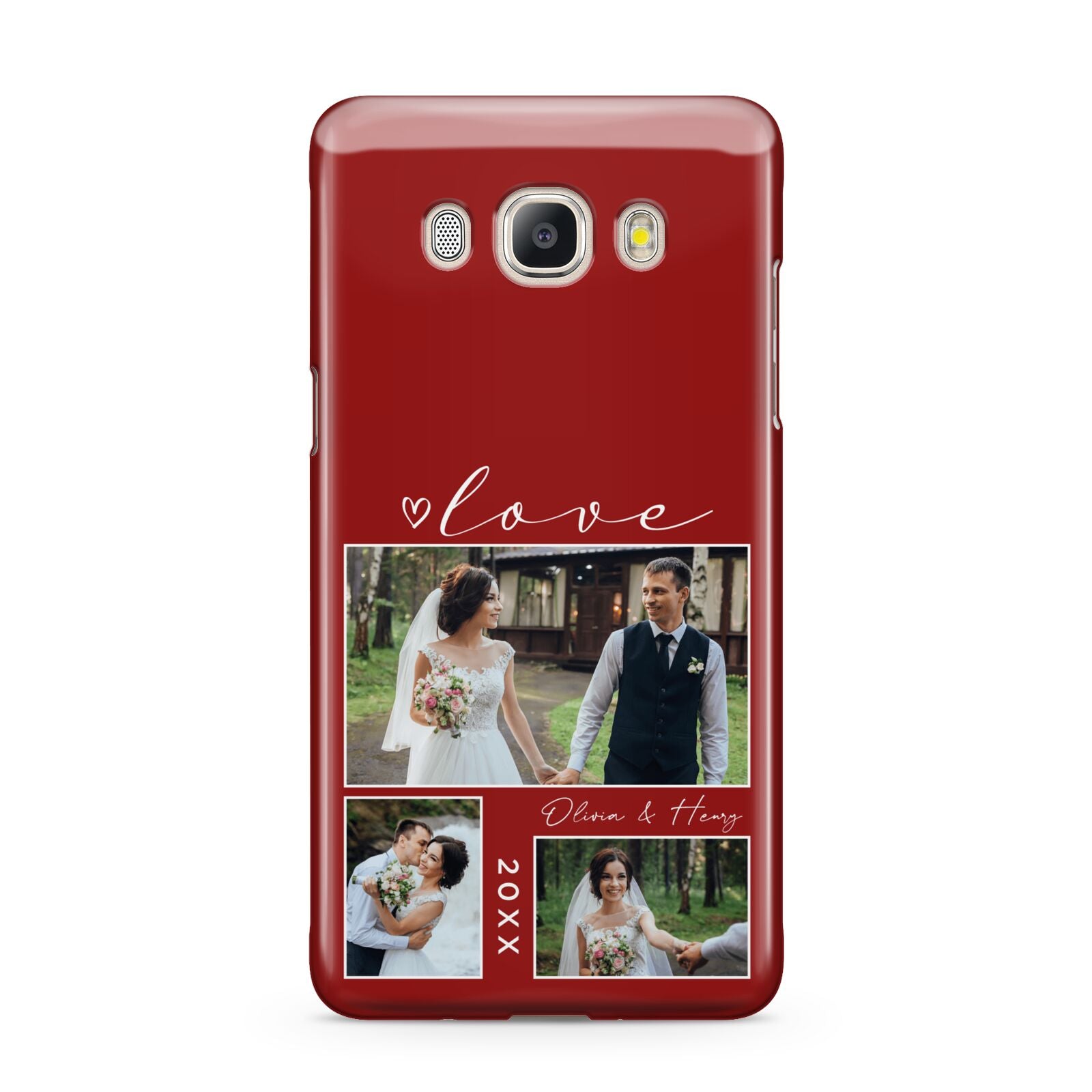 Valentine Wedding Photo Personalised Samsung Galaxy J5 2016 Case