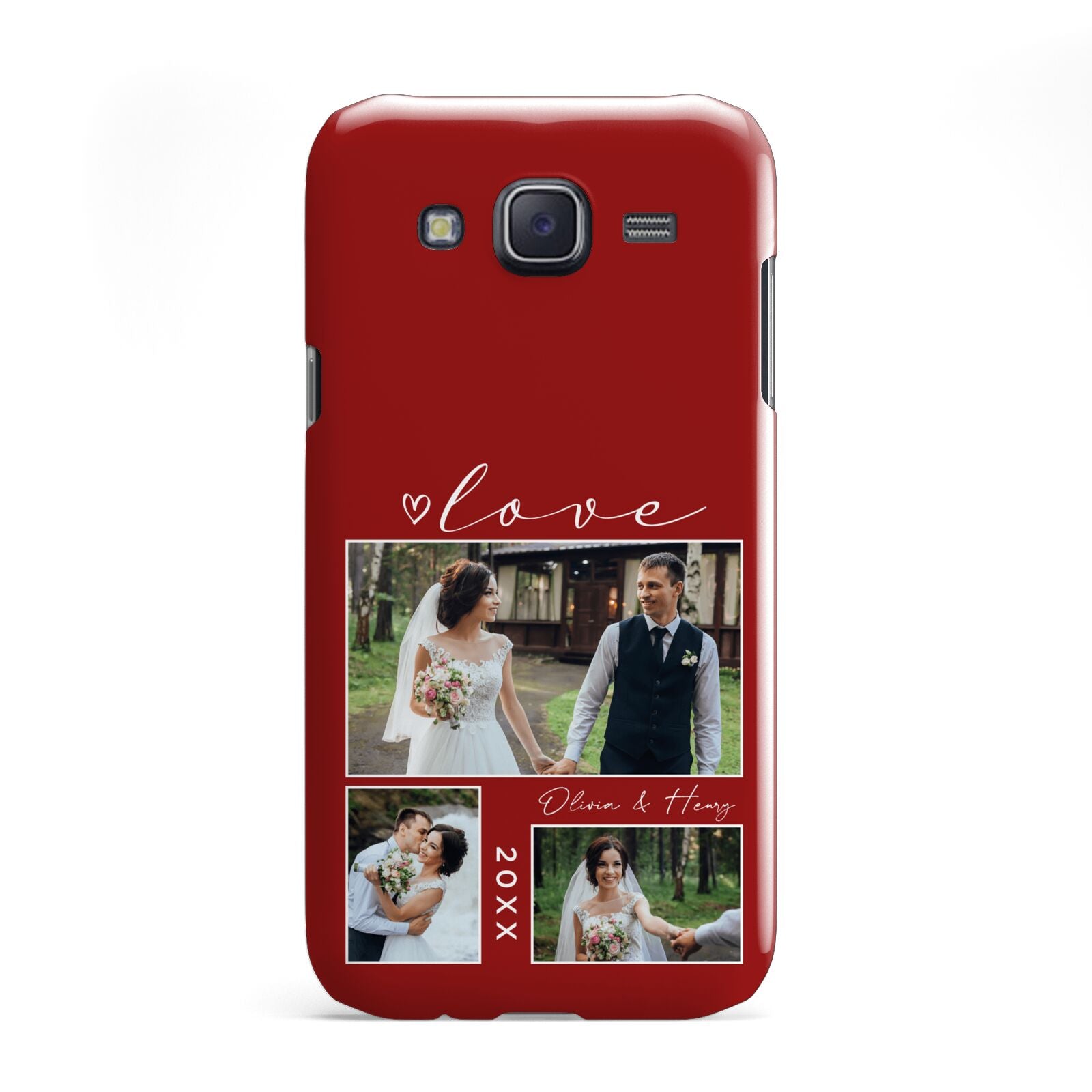 Valentine Wedding Photo Personalised Samsung Galaxy J5 Case