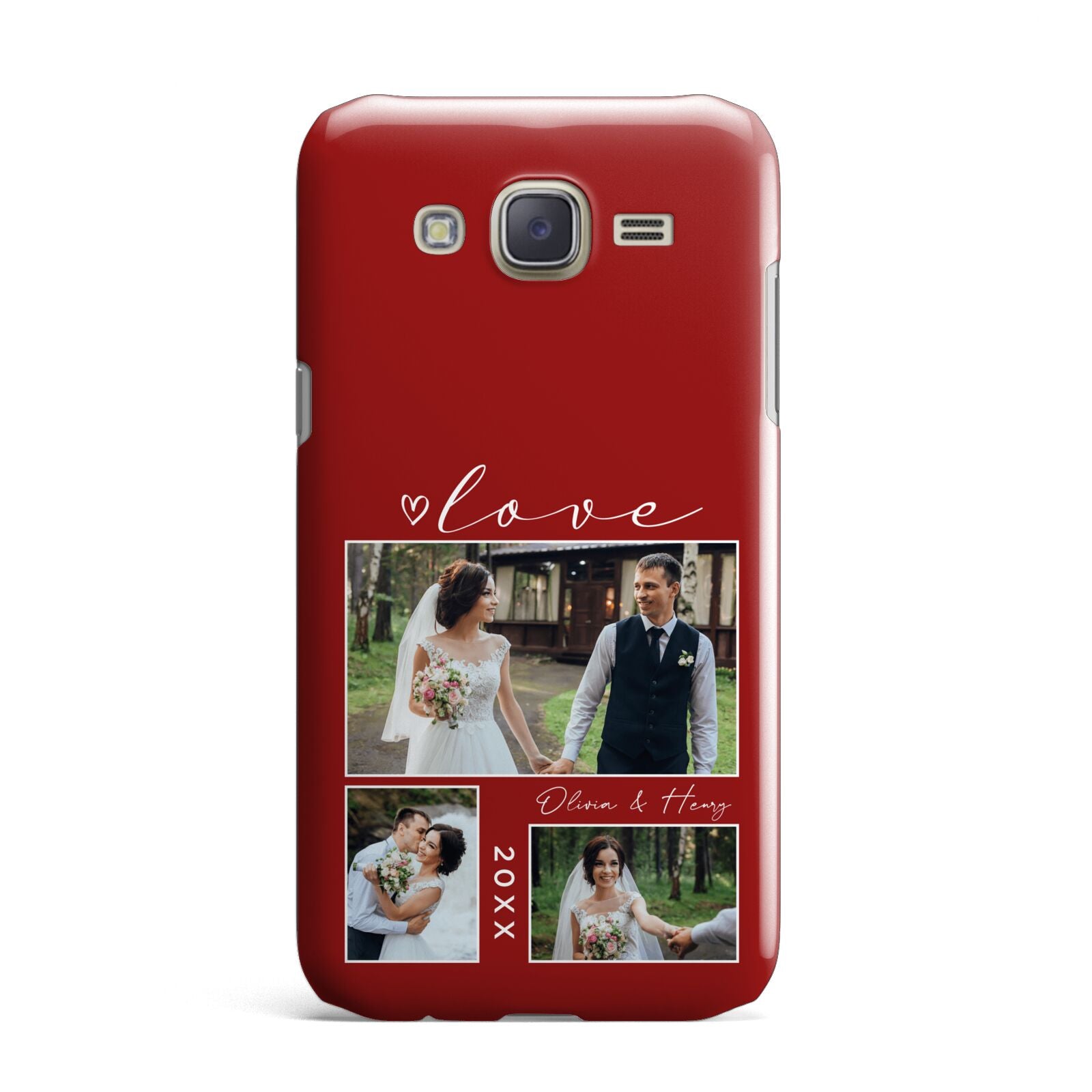 Valentine Wedding Photo Personalised Samsung Galaxy J7 Case