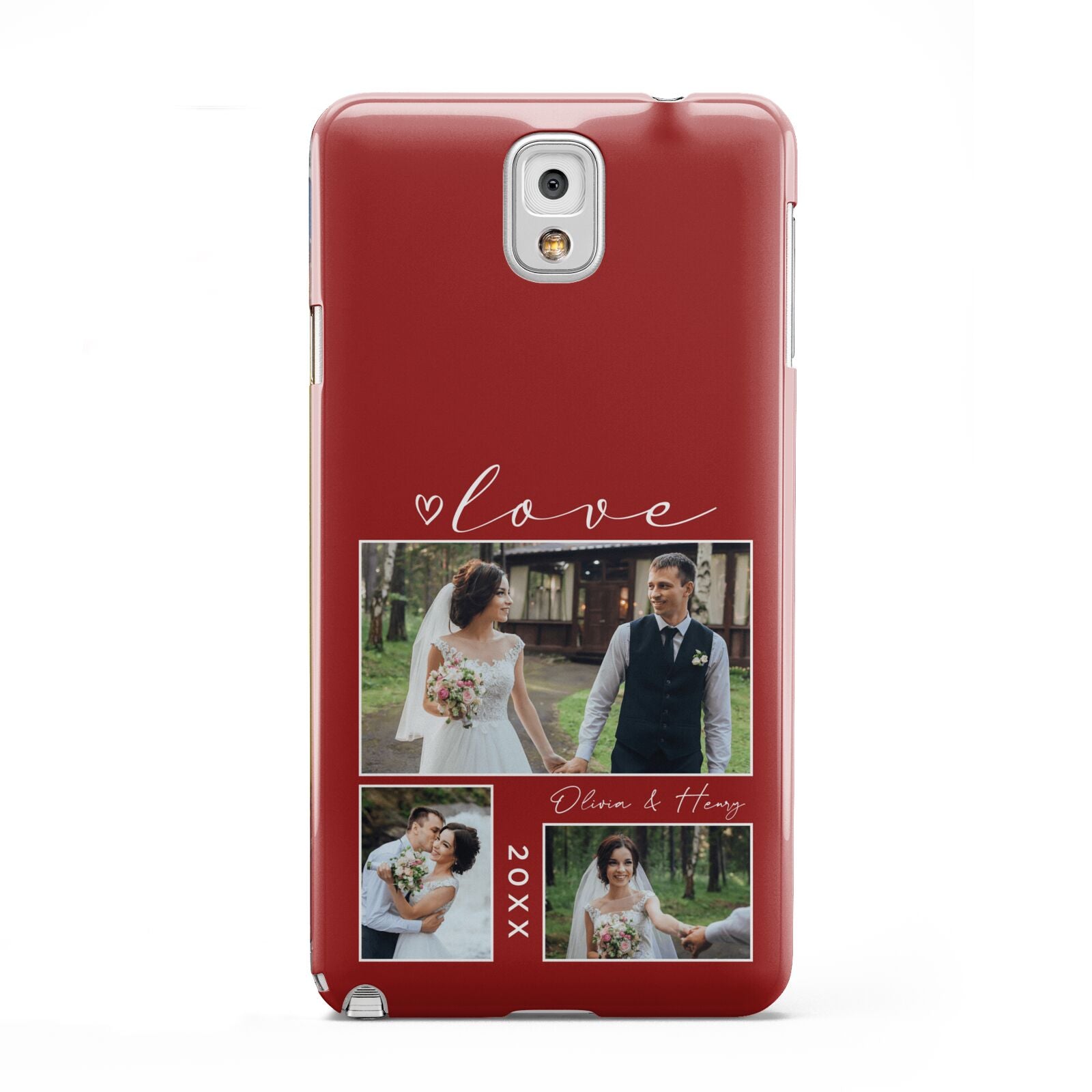 Valentine Wedding Photo Personalised Samsung Galaxy Note 3 Case