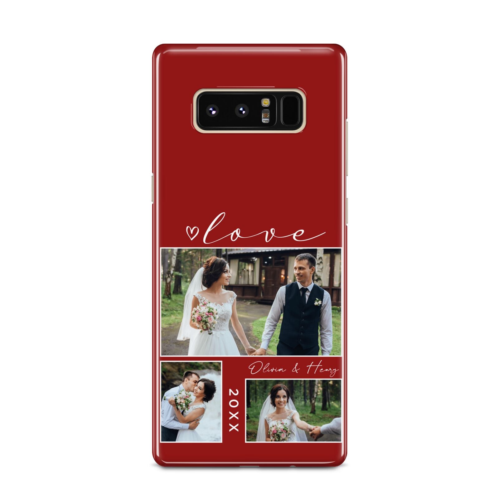 Valentine Wedding Photo Personalised Samsung Galaxy Note 8 Case