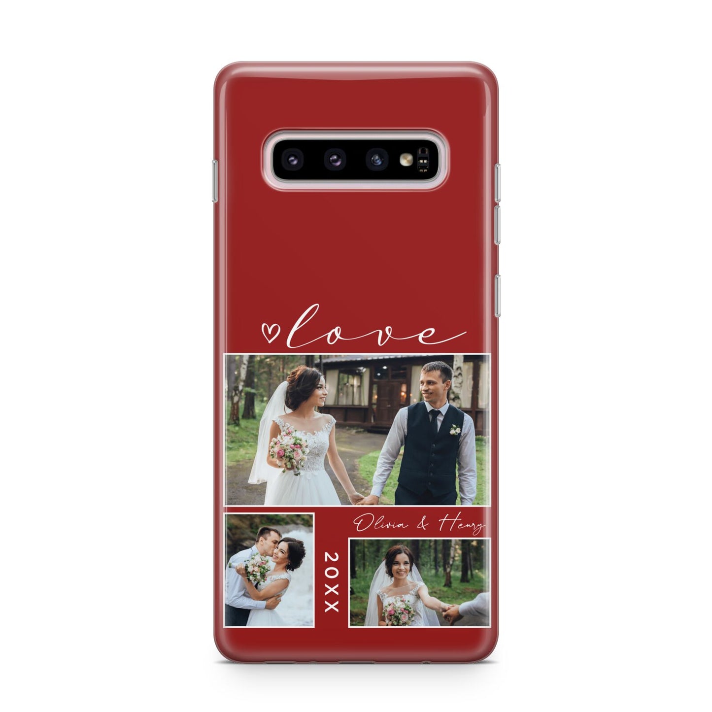 Valentine Wedding Photo Personalised Samsung Galaxy S10 Plus Case