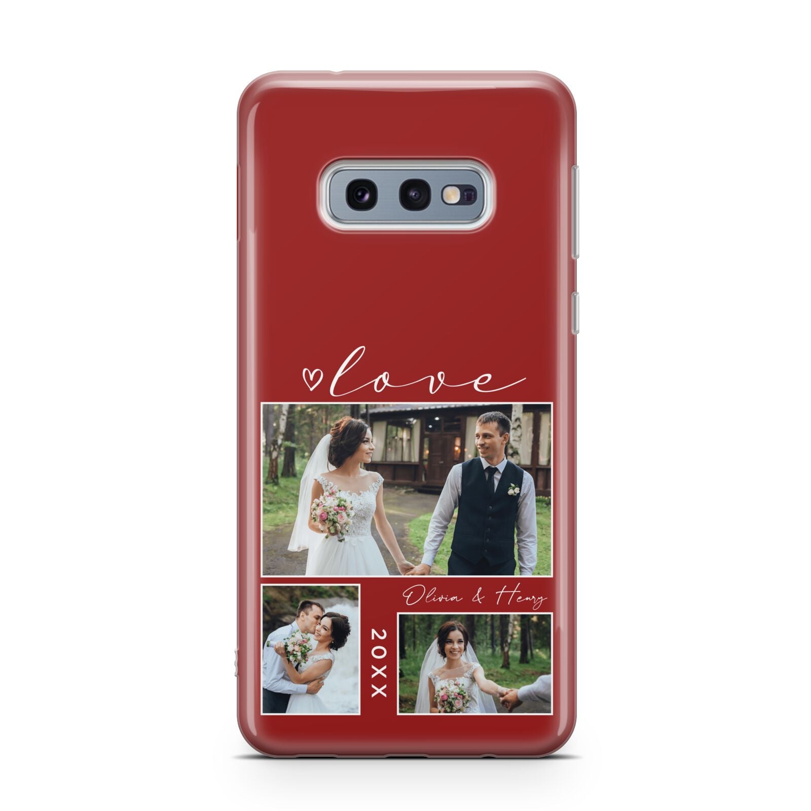 Valentine Wedding Photo Personalised Samsung Galaxy S10E Case