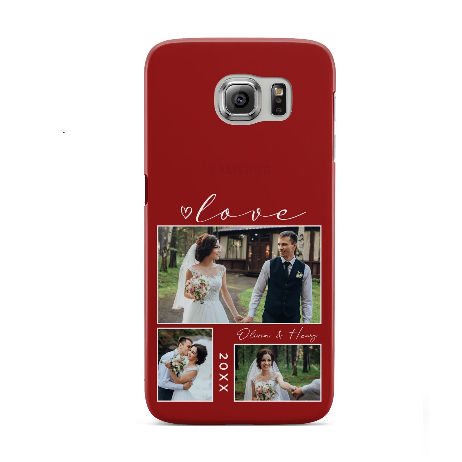 Valentine Wedding Photo Personalised Samsung Galaxy S6 Case