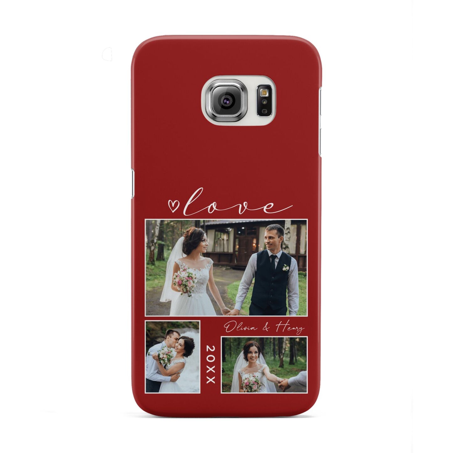 Valentine Wedding Photo Personalised Samsung Galaxy S6 Edge Case