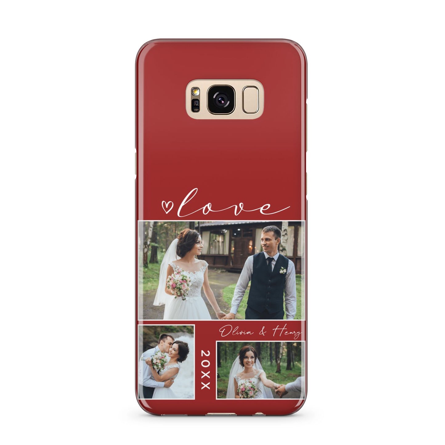 Valentine Wedding Photo Personalised Samsung Galaxy S8 Plus Case