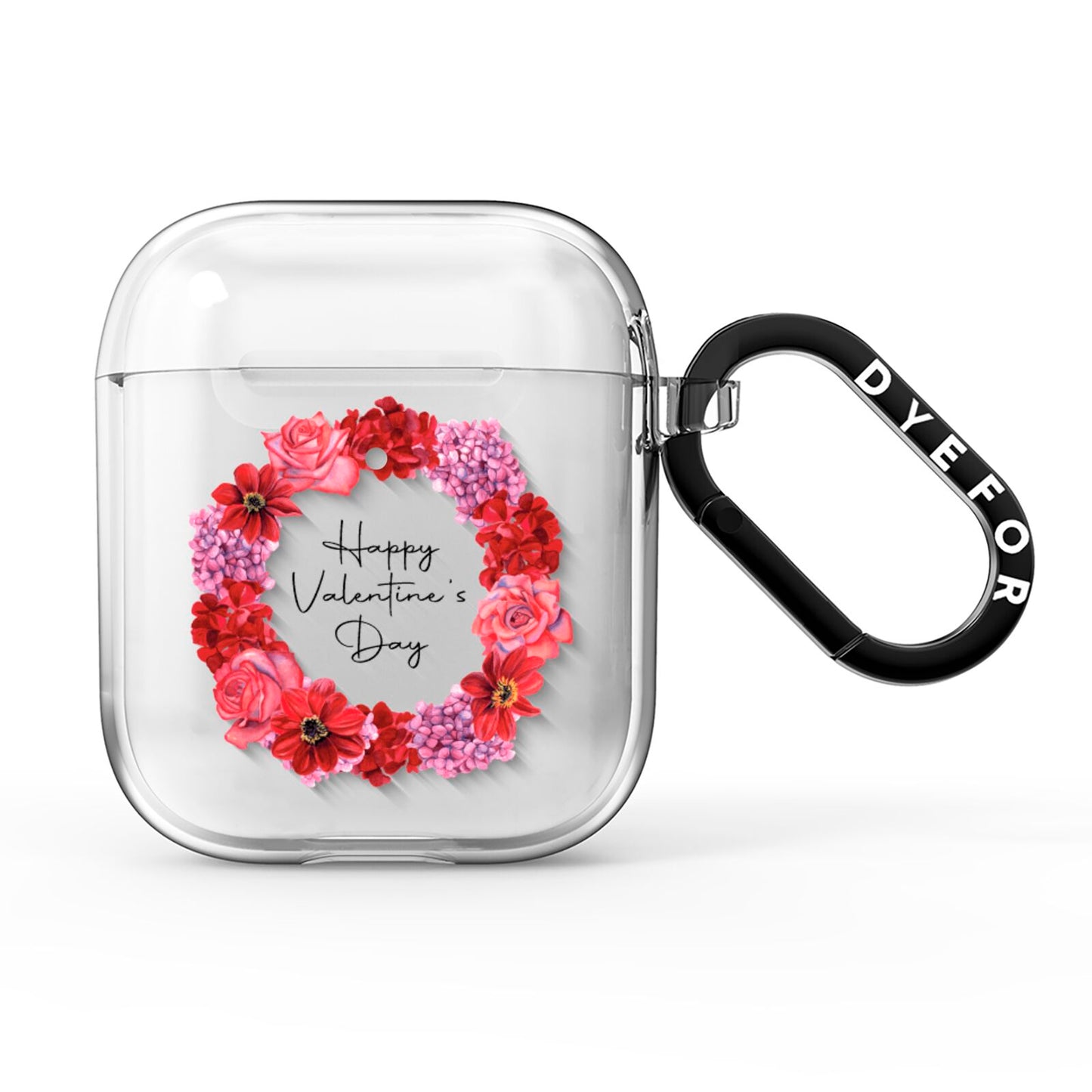 Valentine Wreath AirPods Clear Case