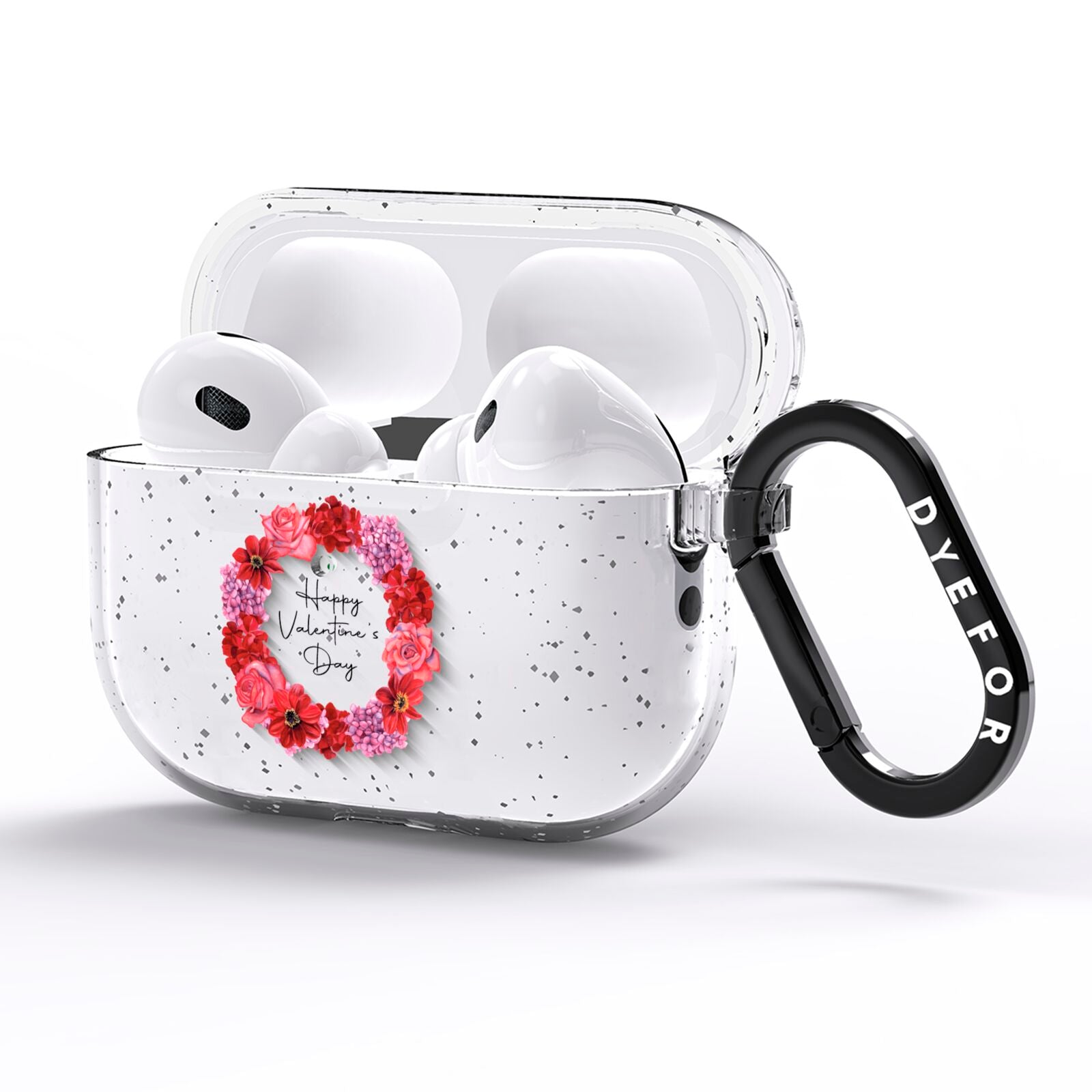 Valentine Wreath AirPods Pro Glitter Case Side Image