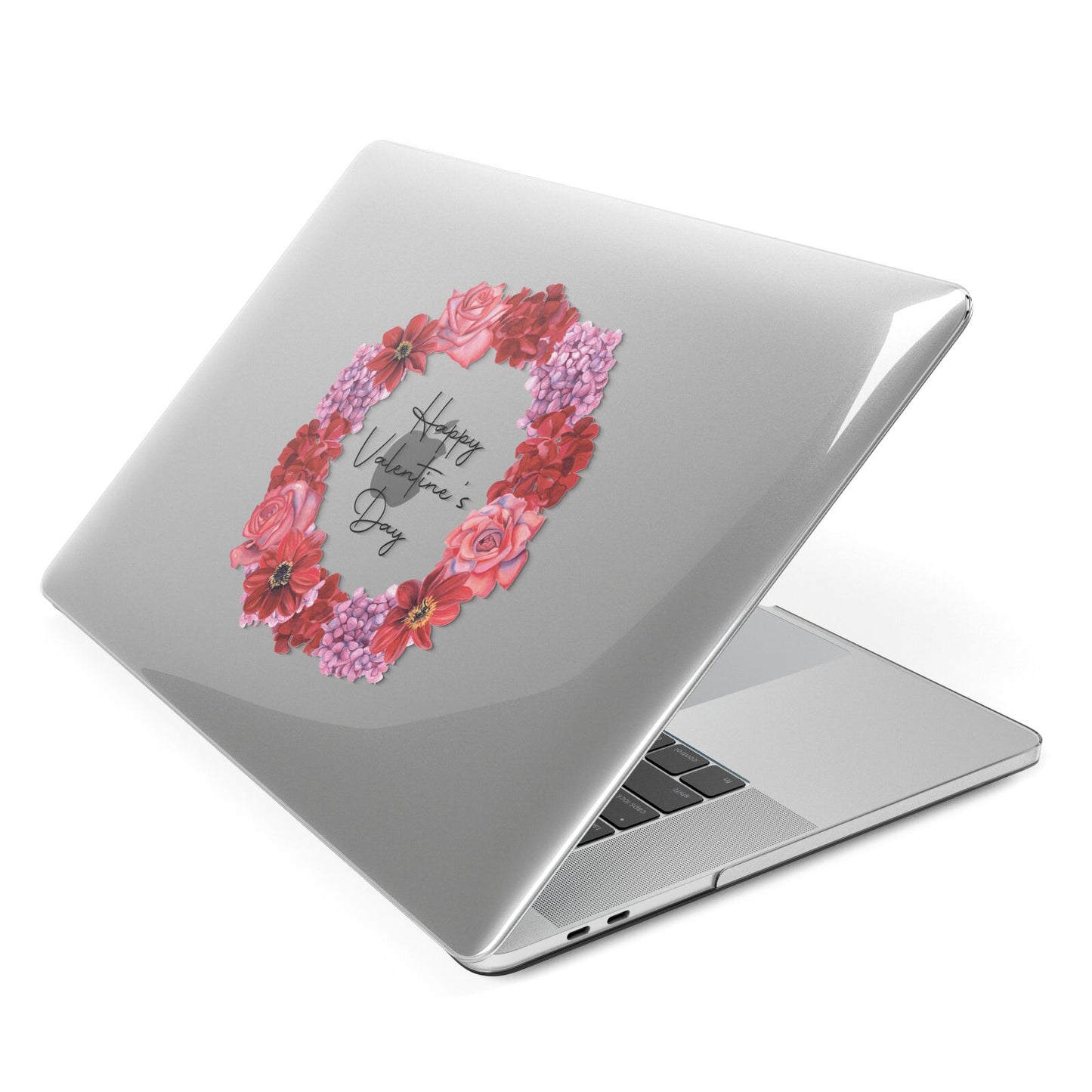 Valentine Wreath Apple MacBook Case Side View