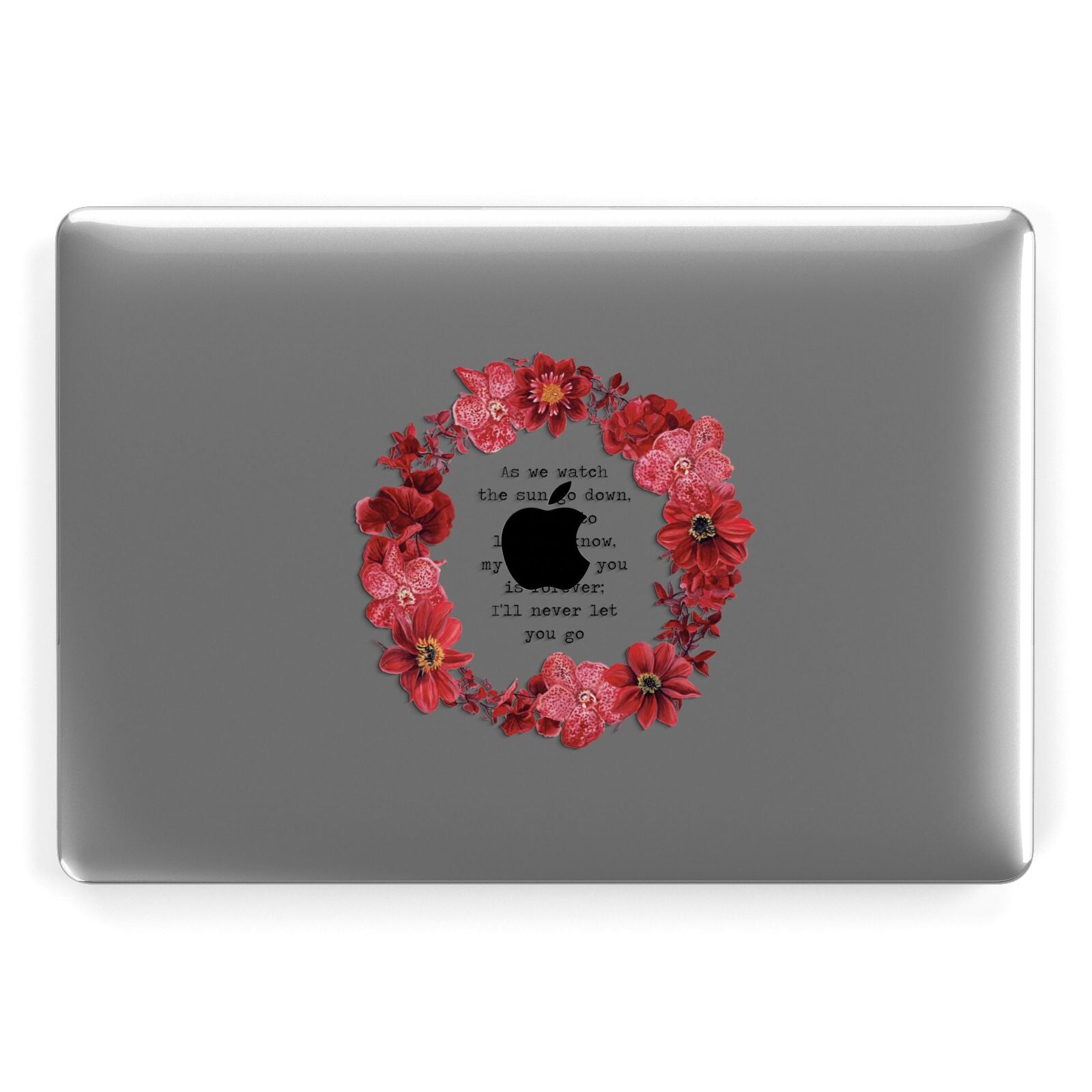 Valentine Wreath Quote Apple MacBook Case