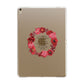 Valentine Wreath Quote Apple iPad Gold Case