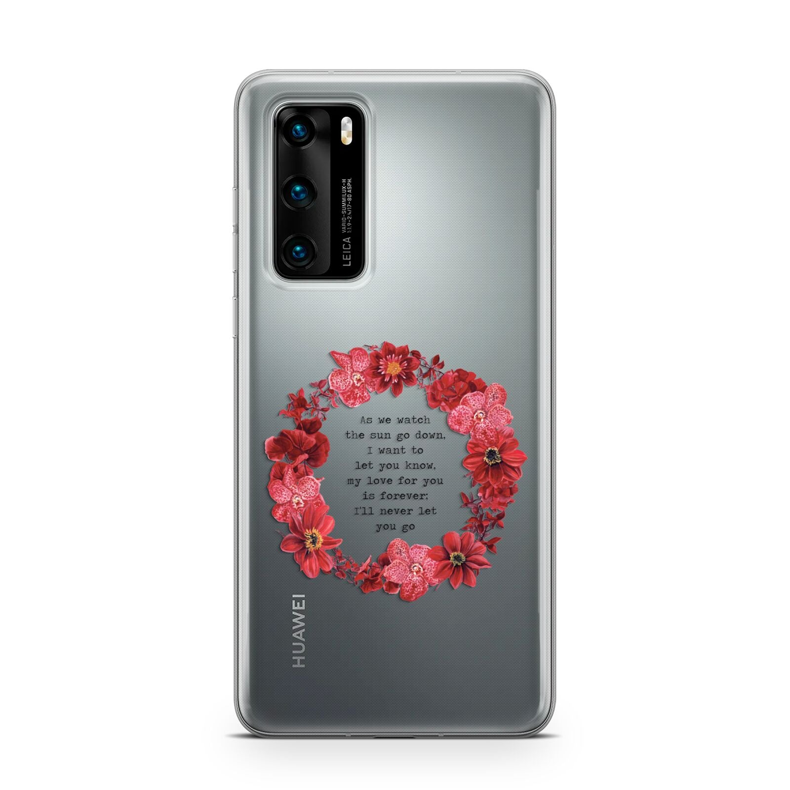 Valentine Wreath Quote Huawei P40 Phone Case