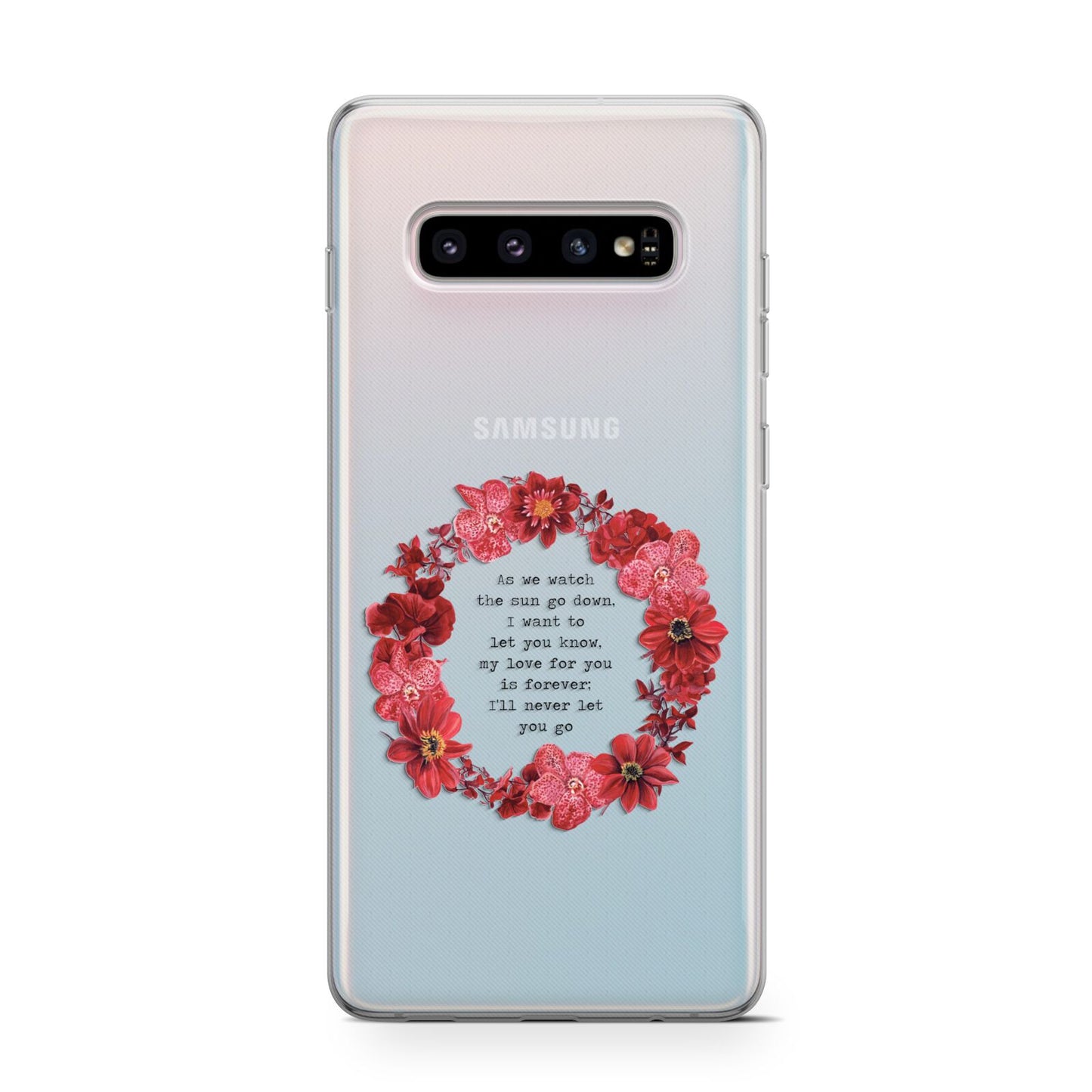 Valentine Wreath Quote Protective Samsung Galaxy Case