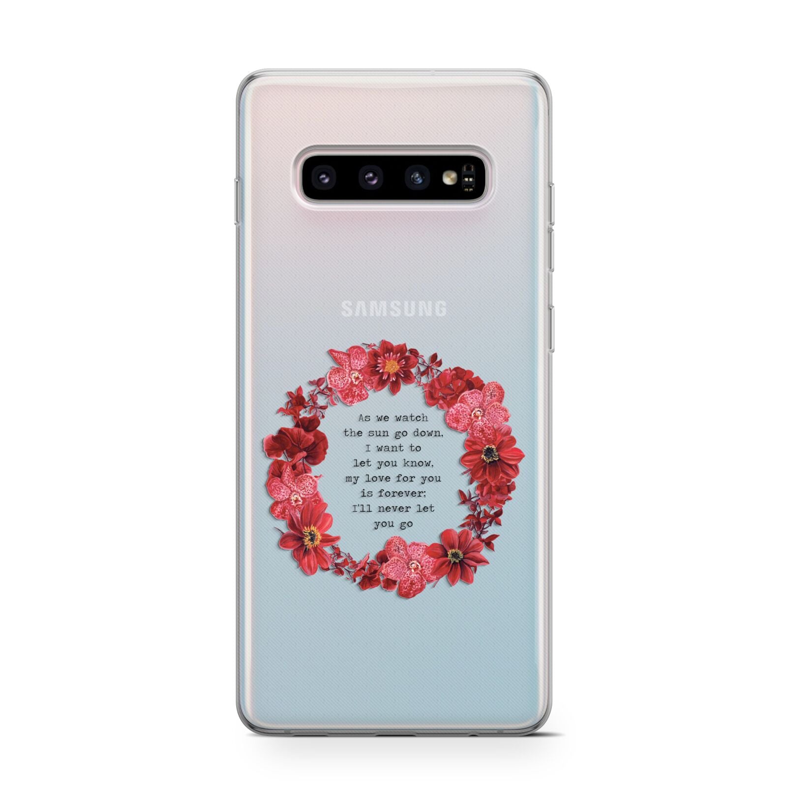 Valentine Wreath Quote Protective Samsung Galaxy Case