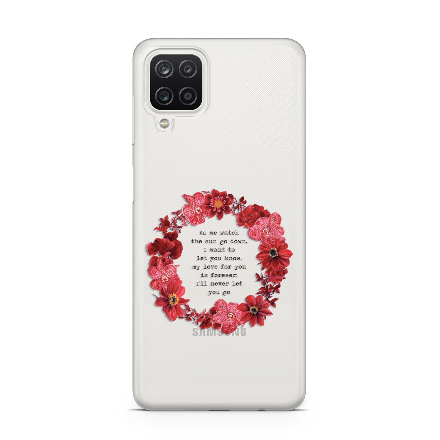 Valentine Wreath Quote Samsung A12 Case