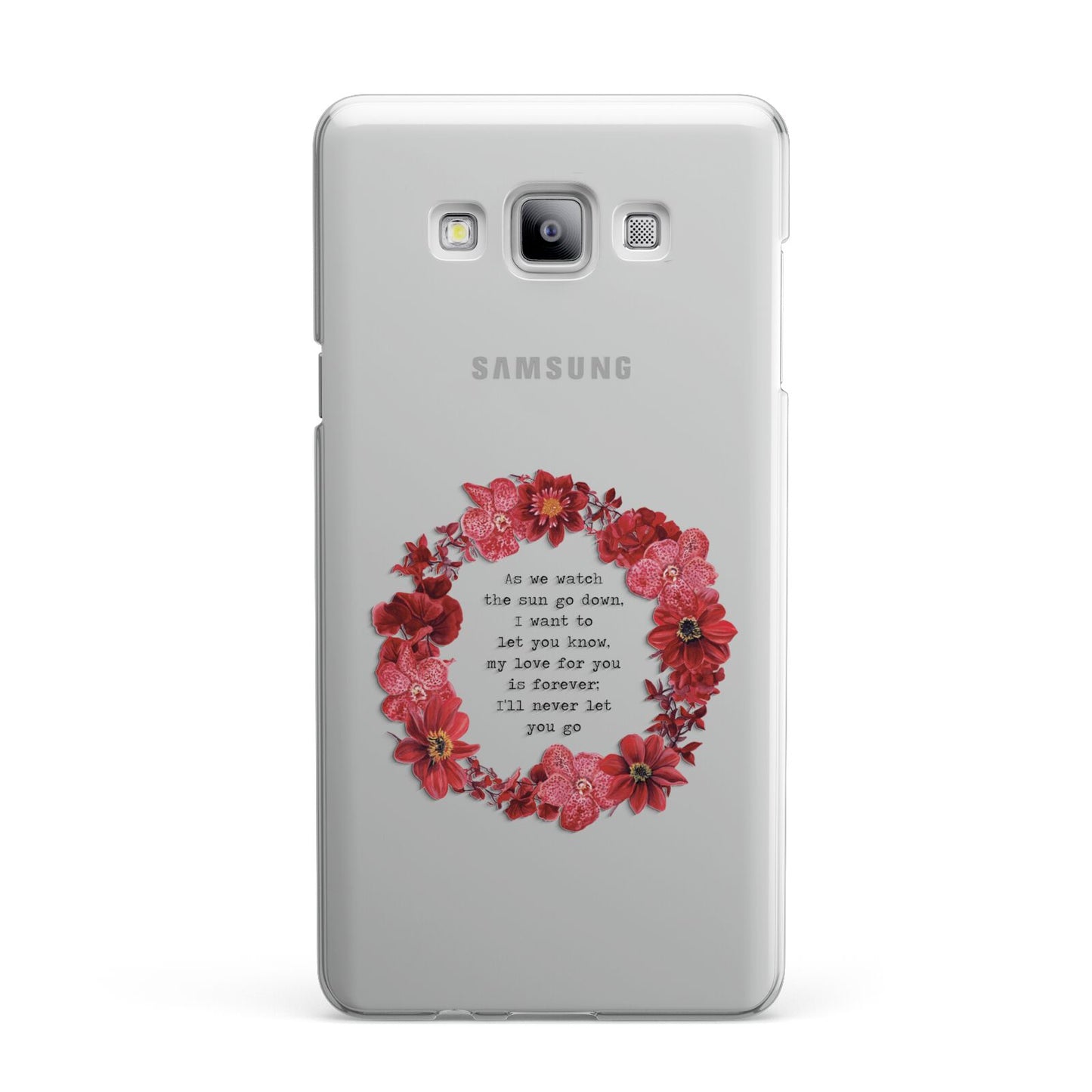 Valentine Wreath Quote Samsung Galaxy A7 2015 Case