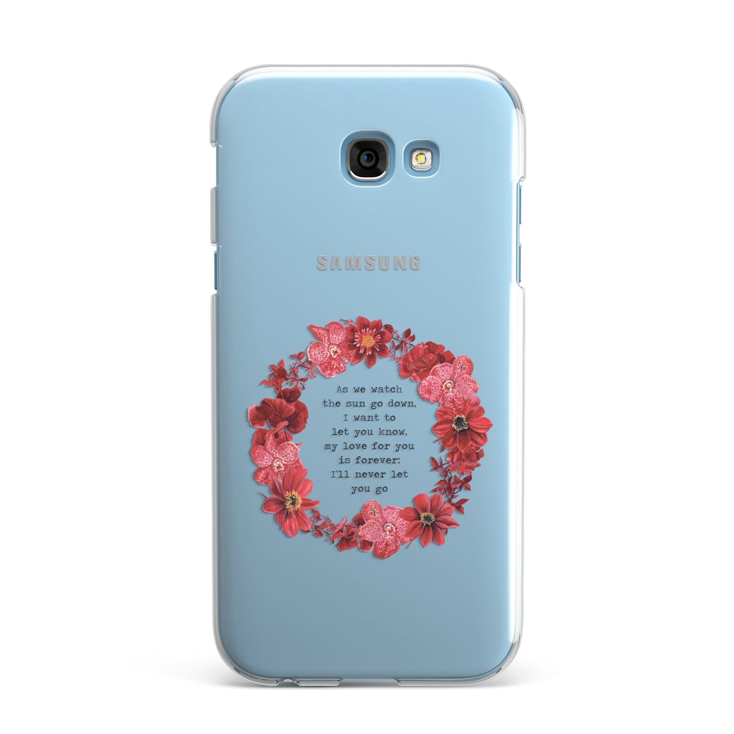 Valentine Wreath Quote Samsung Galaxy A7 2017 Case