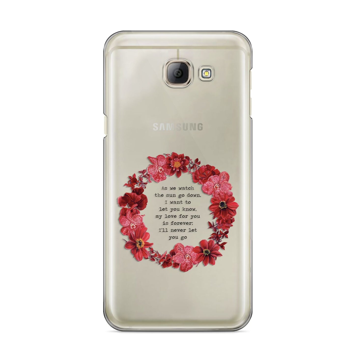 Valentine Wreath Quote Samsung Galaxy A8 2016 Case