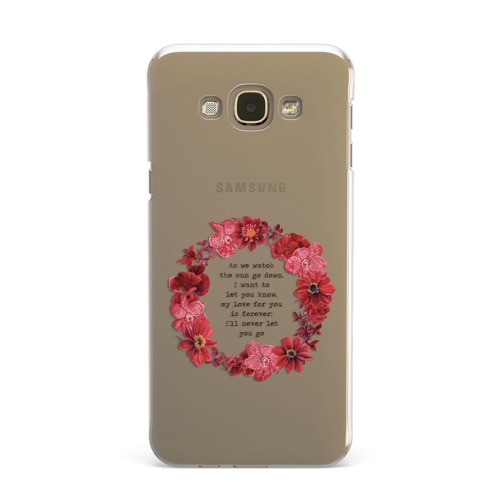 Valentine Wreath Quote Samsung Galaxy A8 Case