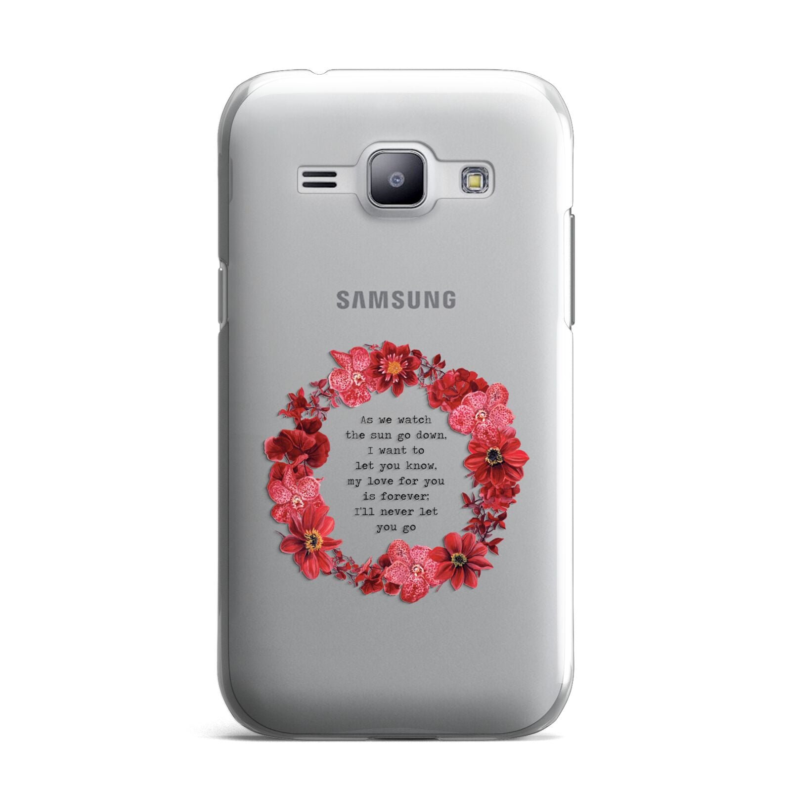 Valentine Wreath Quote Samsung Galaxy J1 2015 Case