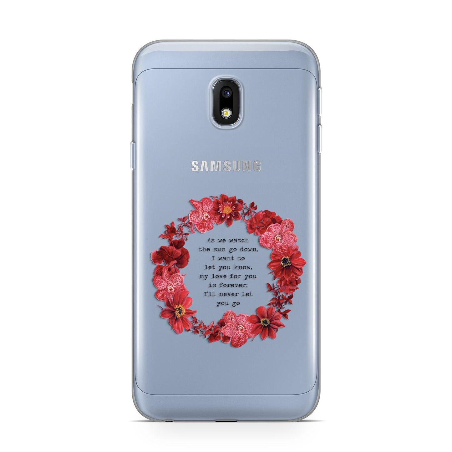 Valentine Wreath Quote Samsung Galaxy J3 2017 Case