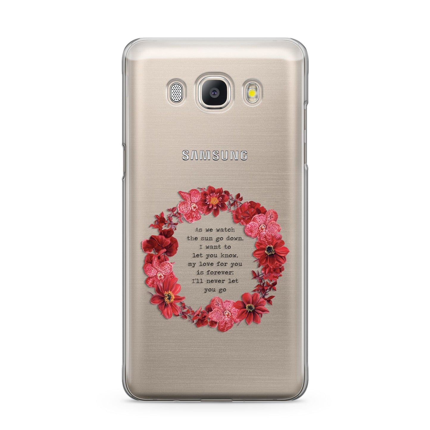 Valentine Wreath Quote Samsung Galaxy J5 2016 Case