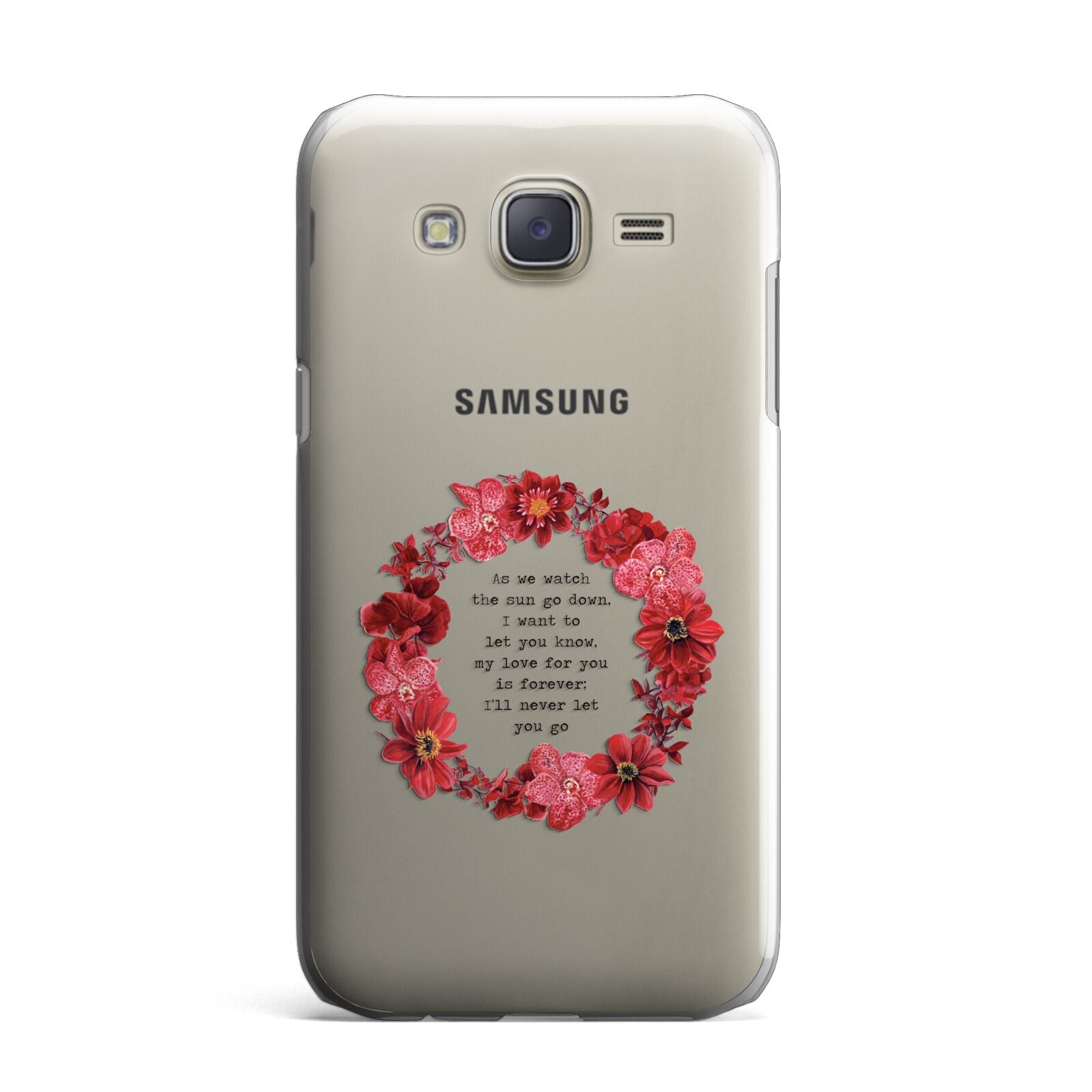 Valentine Wreath Quote Samsung Galaxy J7 Case