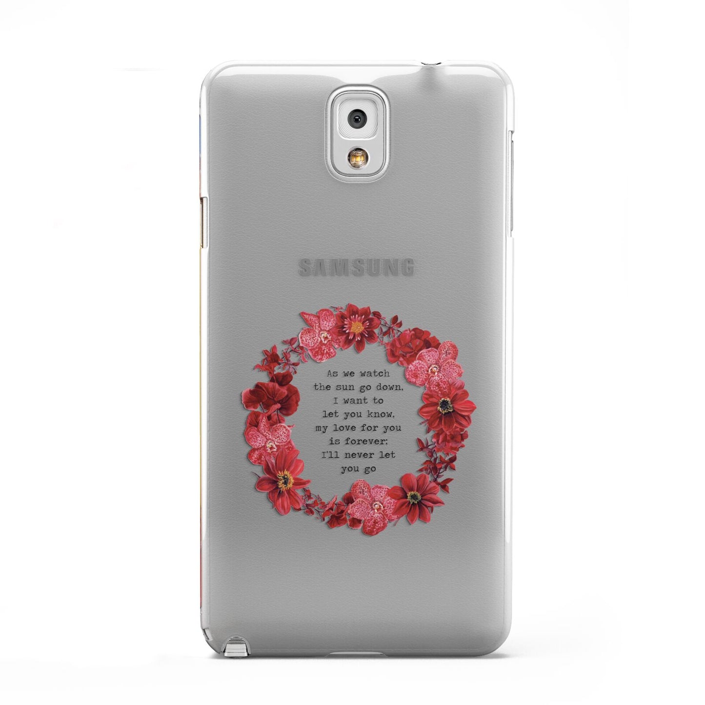 Valentine Wreath Quote Samsung Galaxy Note 3 Case