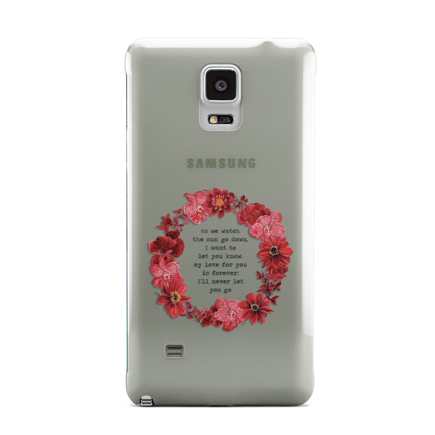 Valentine Wreath Quote Samsung Galaxy Note 4 Case