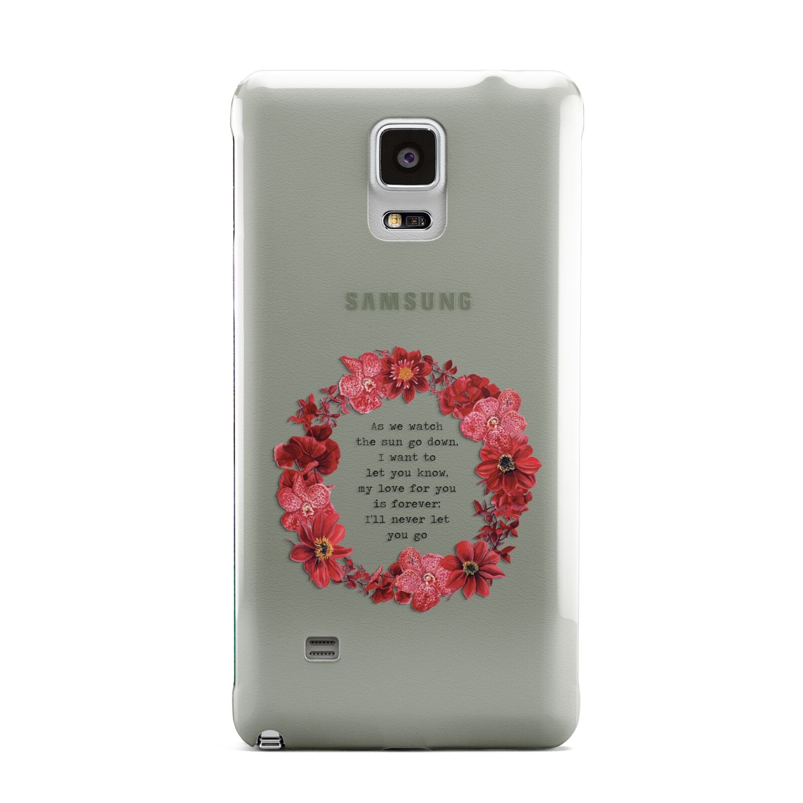 Valentine Wreath Quote Samsung Galaxy Note 4 Case