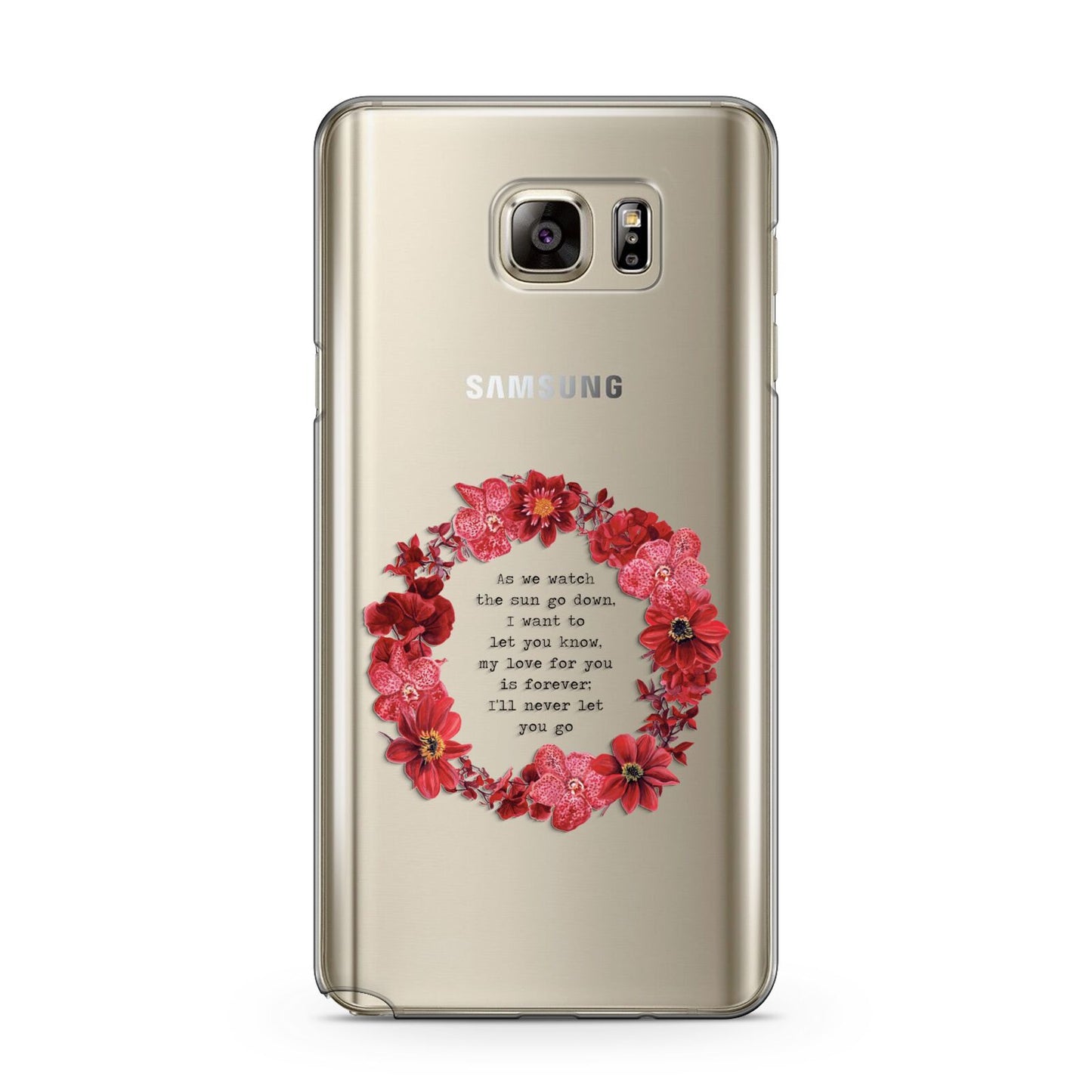 Valentine Wreath Quote Samsung Galaxy Note 5 Case